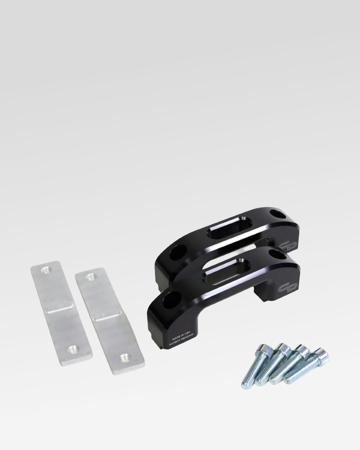 Charvonia Design Bed Rail Tie-Down Anchors in Black Anodized Finish for Toyota Tacoma (2005–Present) - Pair