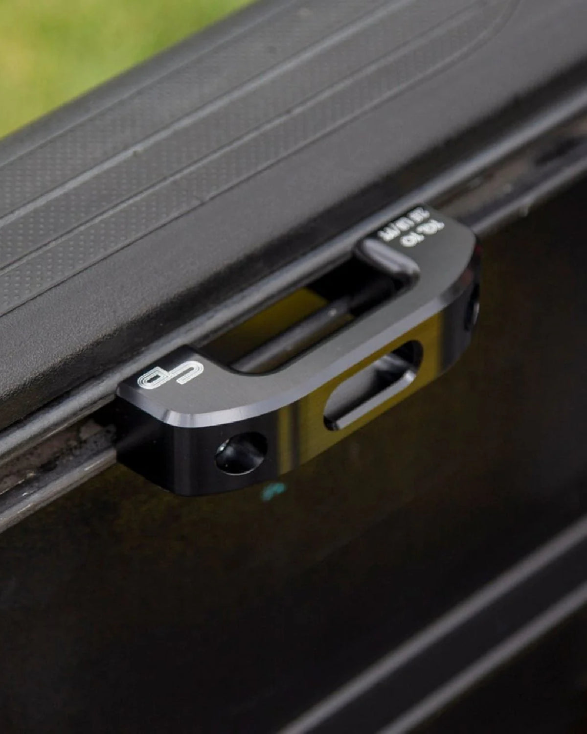 Charvonia Design Bed Rail Tie-Down Anchors in Black Anodized Finish for Toyota Tacoma (2005–Present) - Pair