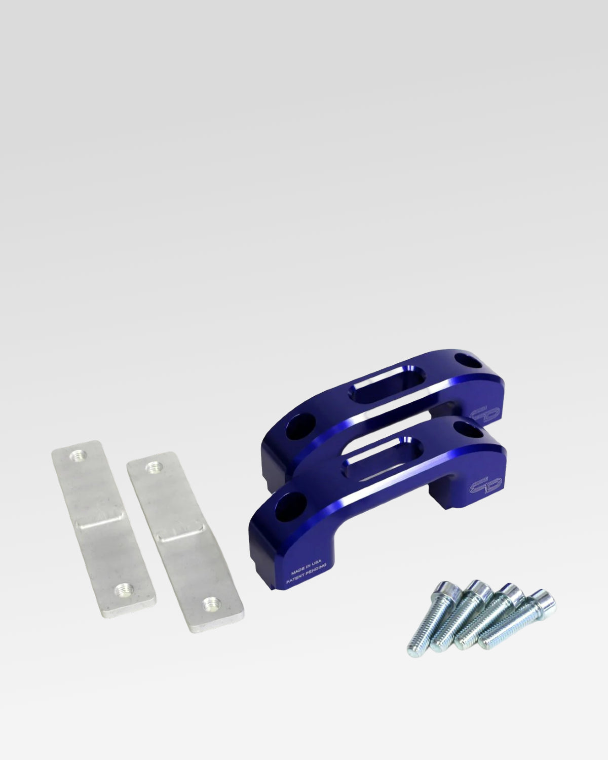 Charvonia Design Bed Rail Tie-Down Anchors in Blue Anodized Finish for Toyota Tacoma (2005–Present) - Pair