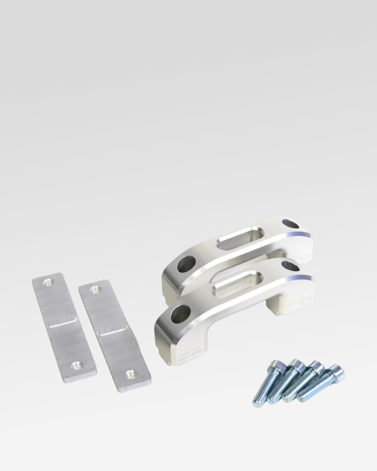 Charvonia Design Bed Rail Tie-Down Anchors in Silver Anodized Finish for Toyota Tacoma (2005–Present) - Pair