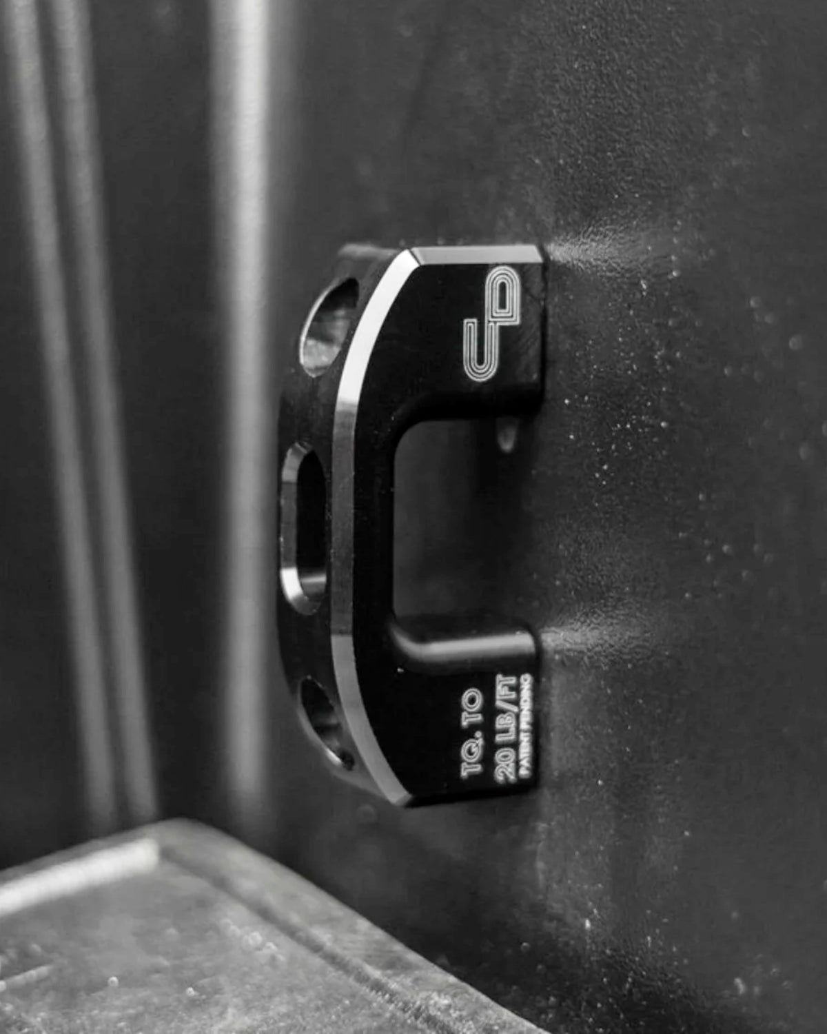 Charvonia Design Bed Tie-Down Anchors in Black Anodized Finish for Toyota Tacoma (1995–Present) - Pair