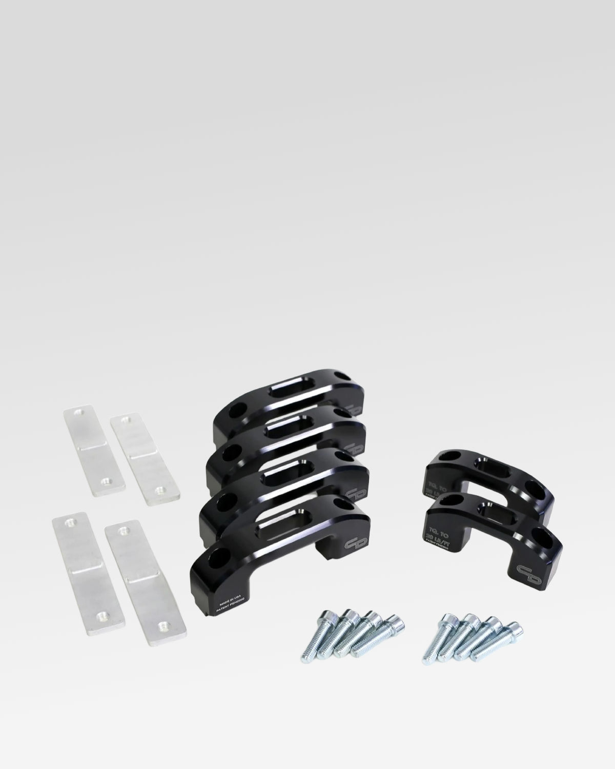 Charvonia Design Complete Bed Tie-Down Kit in Black Anodized Finish for Toyota Tundra (2007–Present)