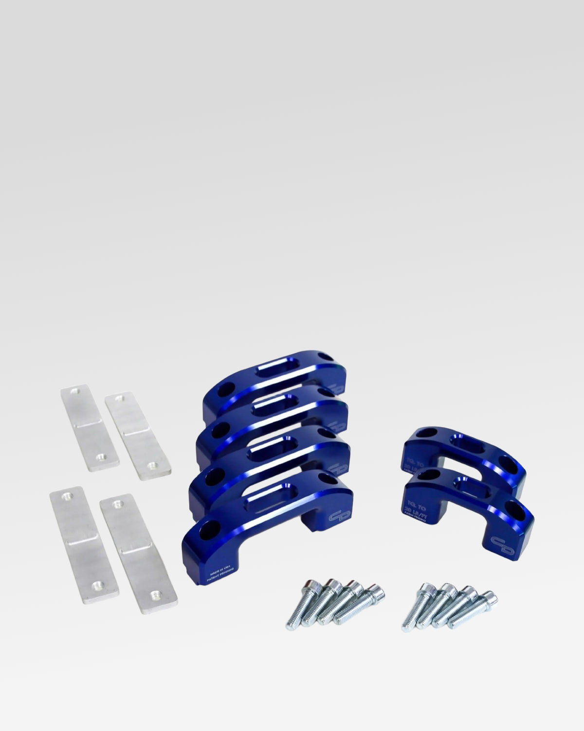 Charvonia Design Complete Bed Tie-Down Kit in Blue Anodized Finish for Toyota Tundra (2007–Present)