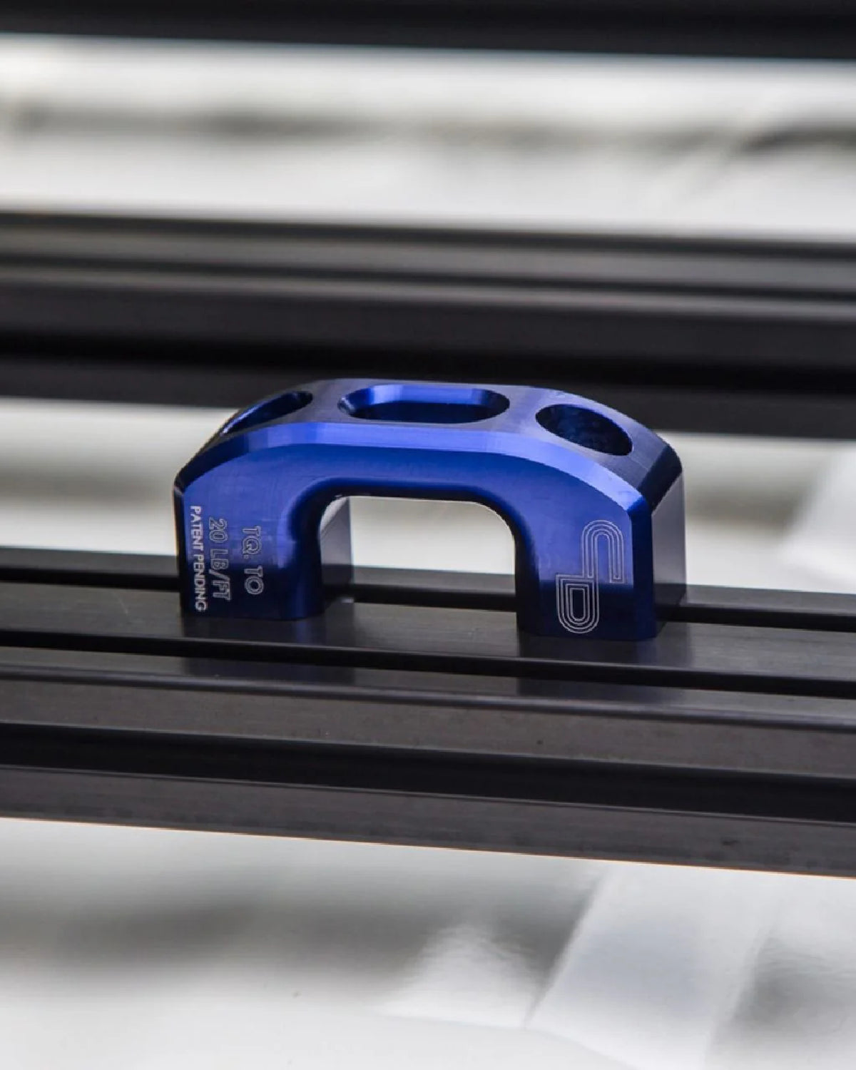 Charvonia Design Roof Rack Tie-Down Anchors in Blue Abodized Finish - Pair