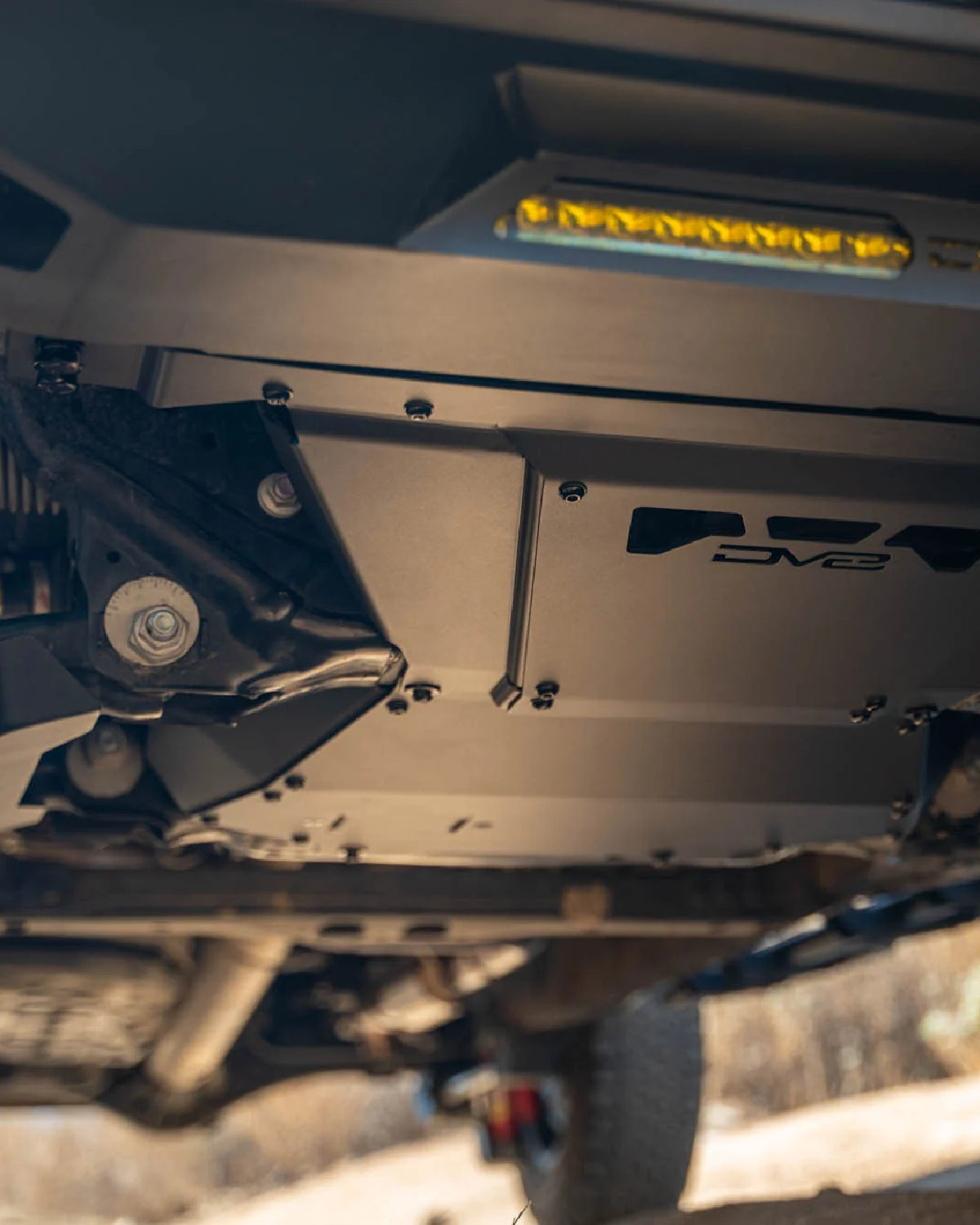 DV8 Offroad 3.5 mm Steel Front Section Engine Skid Plate for 4th-Gen Tacoma (2024–Present)