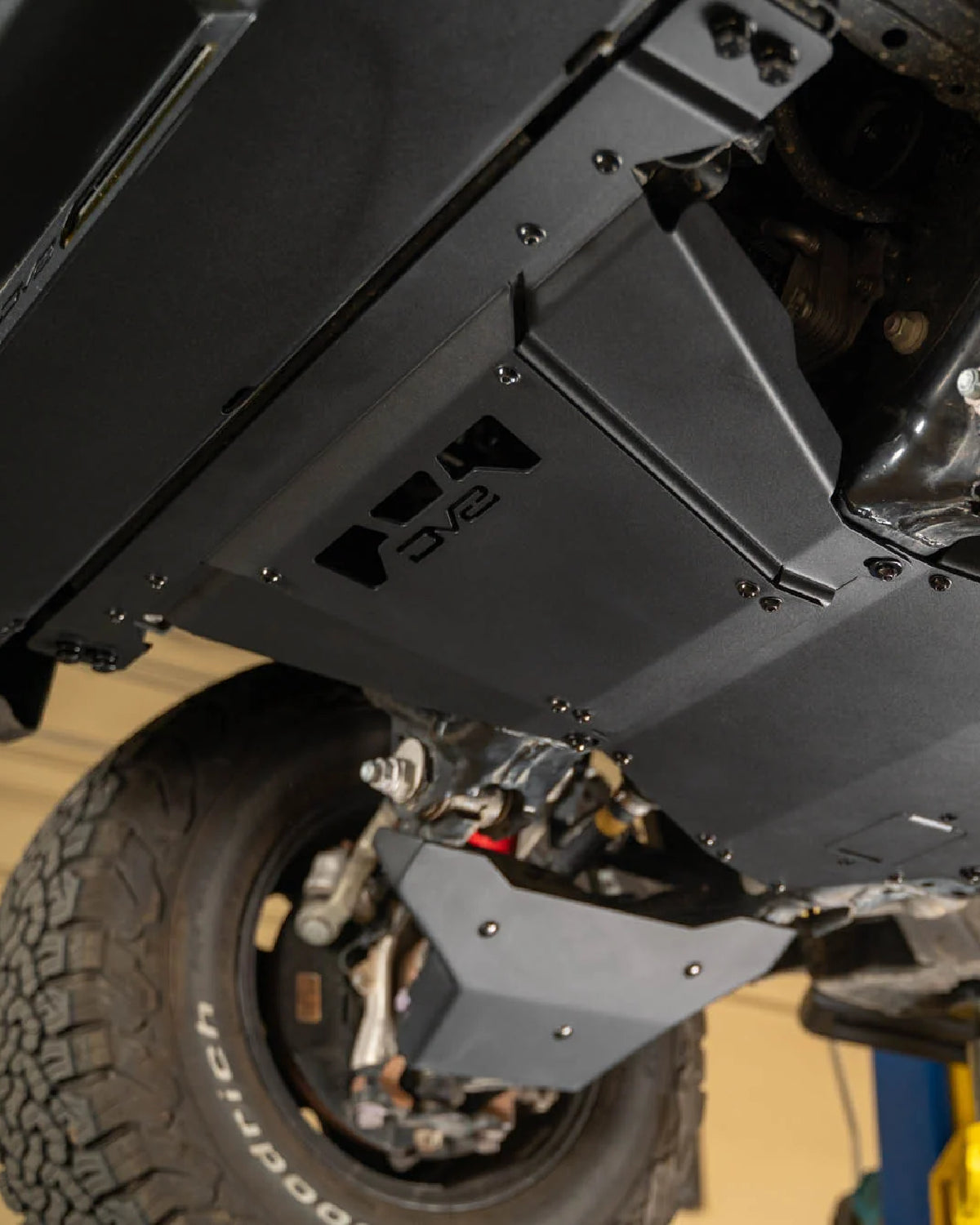 DV8 Offroad 3.5 mm Steel Front Section Engine Skid Plate for 4th-Gen Tacoma (2024–Present)