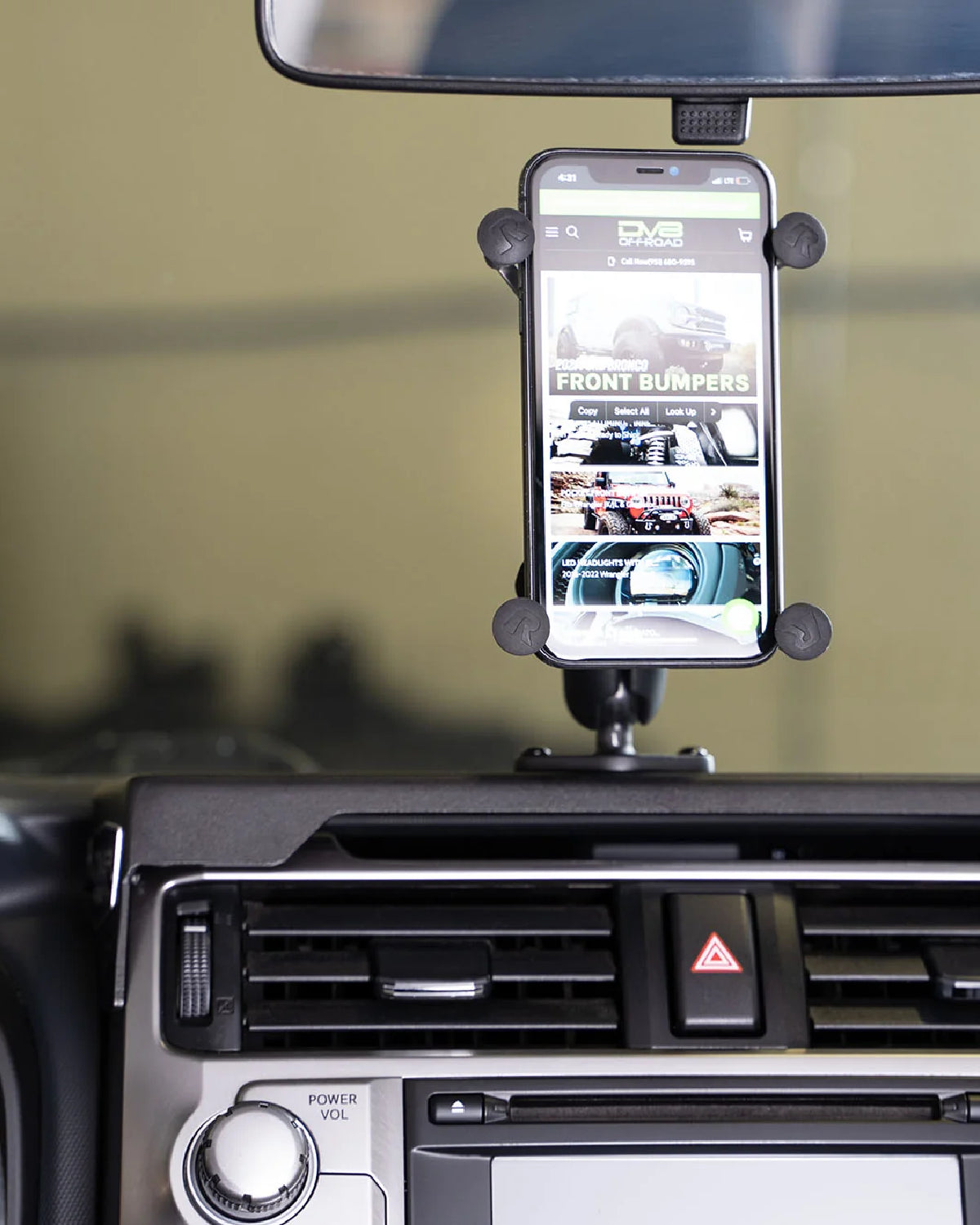 DV8 Offroad Dashboard Accessory Mounting Panel for 5th-Gen 4Runner (2010–2024)