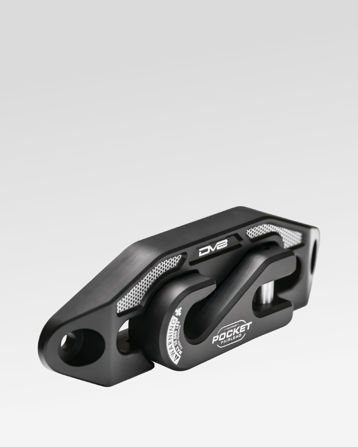 DV8 Offroad Fairlead with Recovery Hook in Satin Black Anodized Finish