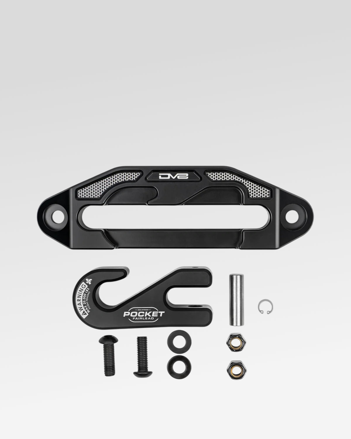DV8 Offroad Fairlead with Winch Hook in Black