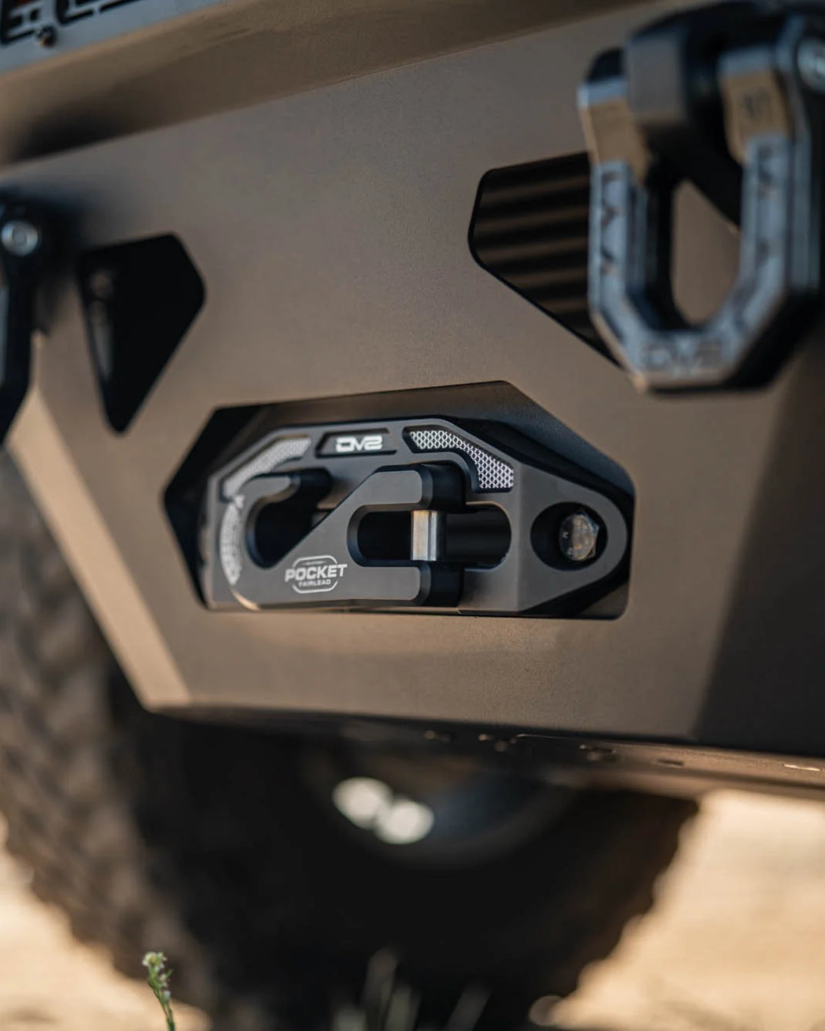 DV8 Offroad Fairlead with Winch Hook in Black