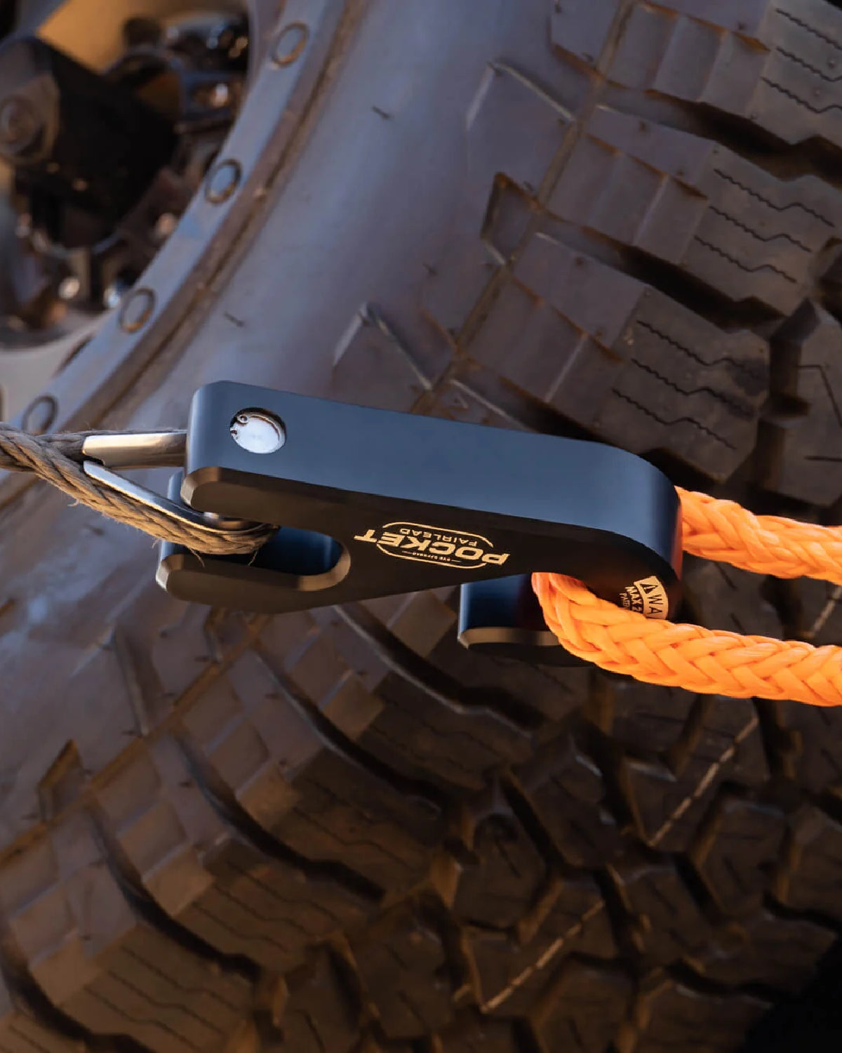 DV8 Offroad Fairlead with Winch Hook in Black