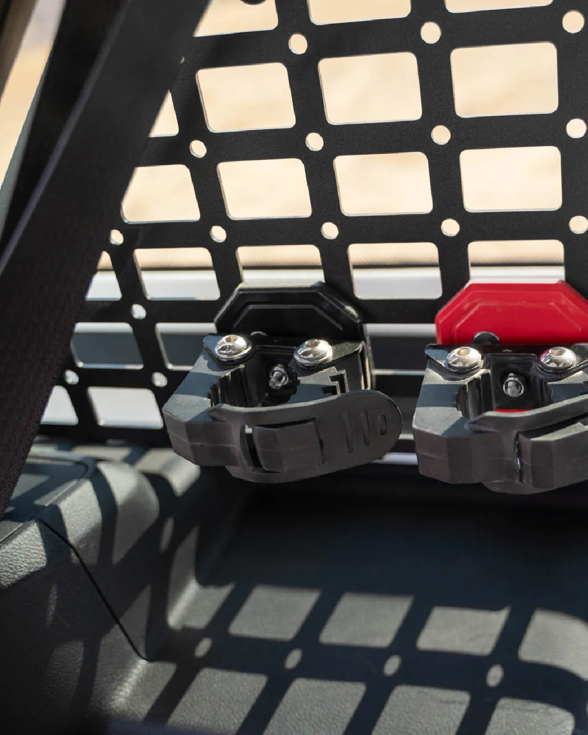 DV8 Offroad MOLLE Panel-Mounted Quick-Release Clamps in Black - Pair