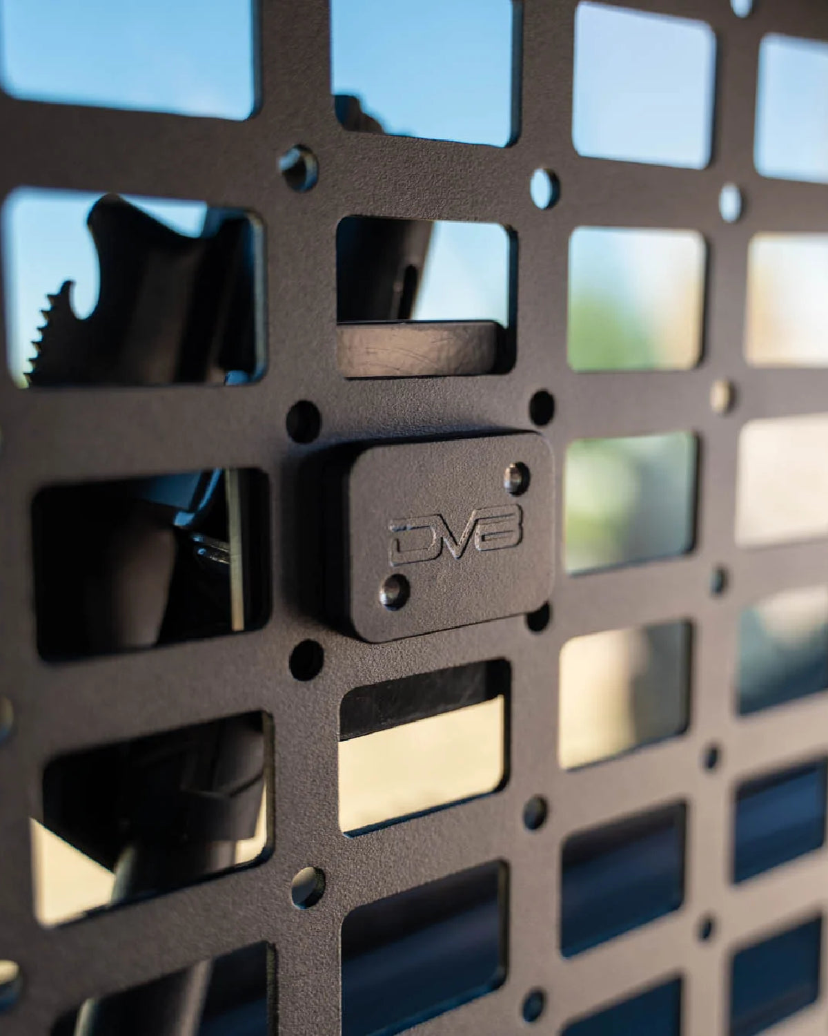 DV8 Offroad MOLLE Panel-Mounted Quick-Release Clamps in Gray - Pair