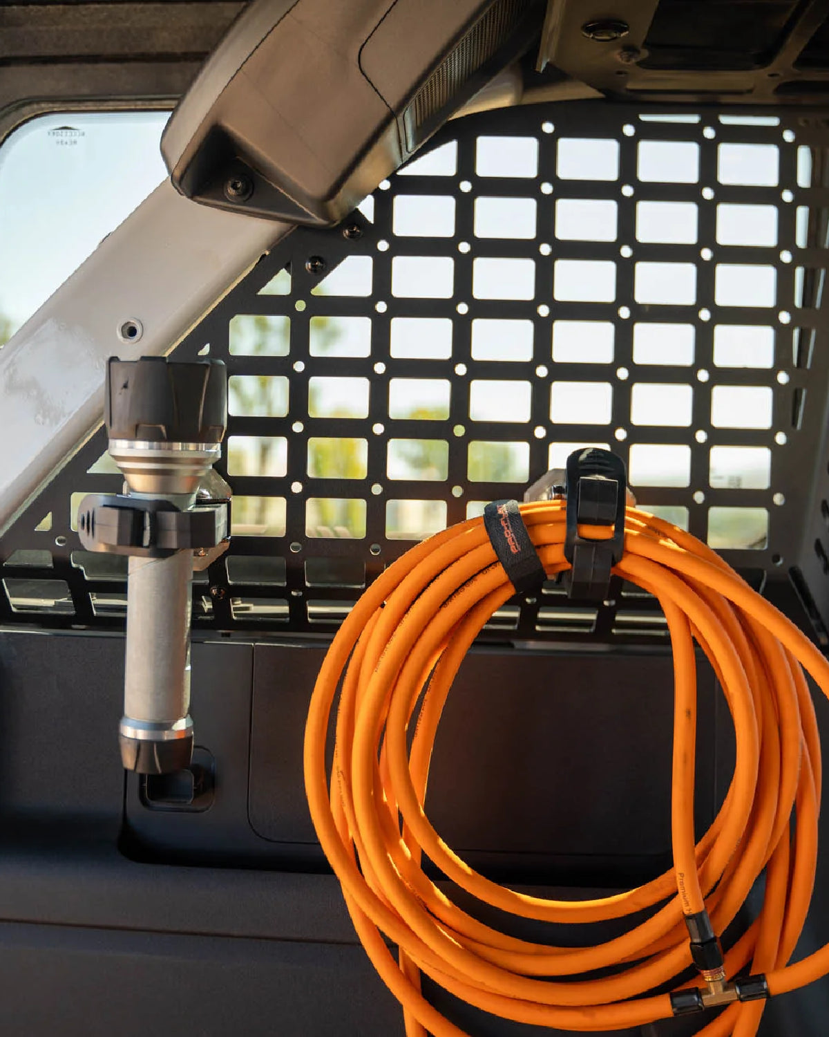 DV8 Offroad MOLLE Panel-Mounted Quick-Release Clamps in Gray - Pair