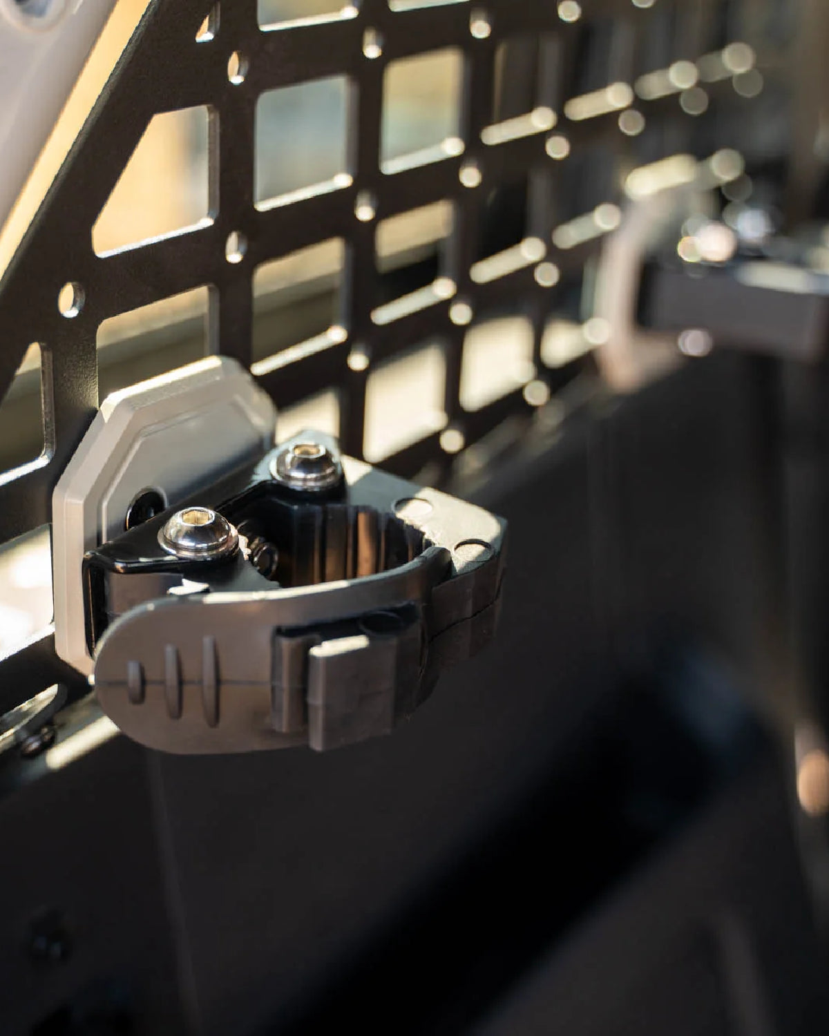 DV8 Offroad MOLLE Panel-Mounted Quick-Release Clamps in Gray - Pair