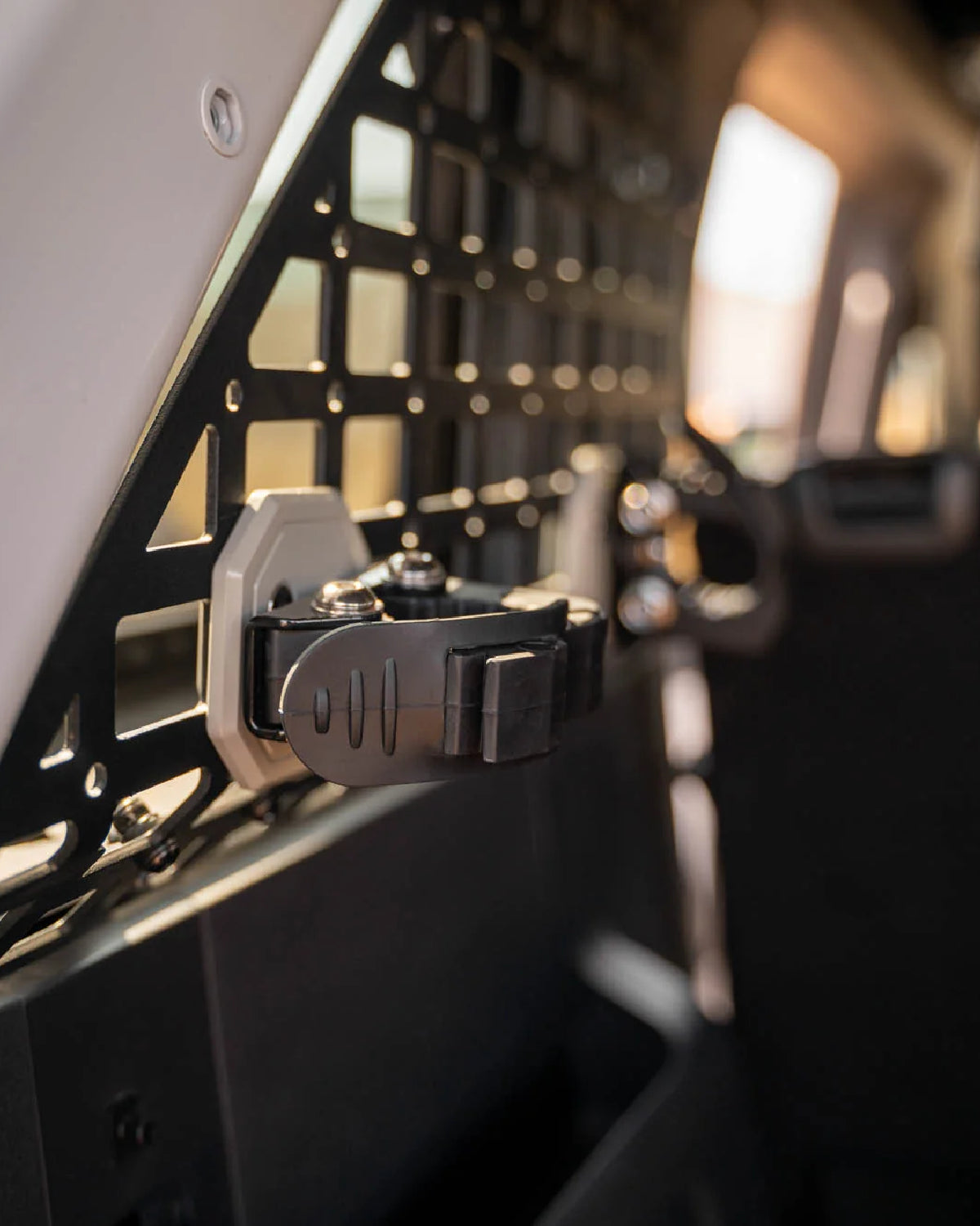 DV8 Offroad MOLLE Panel-Mounted Quick-Release Clamps in Gray - Pair