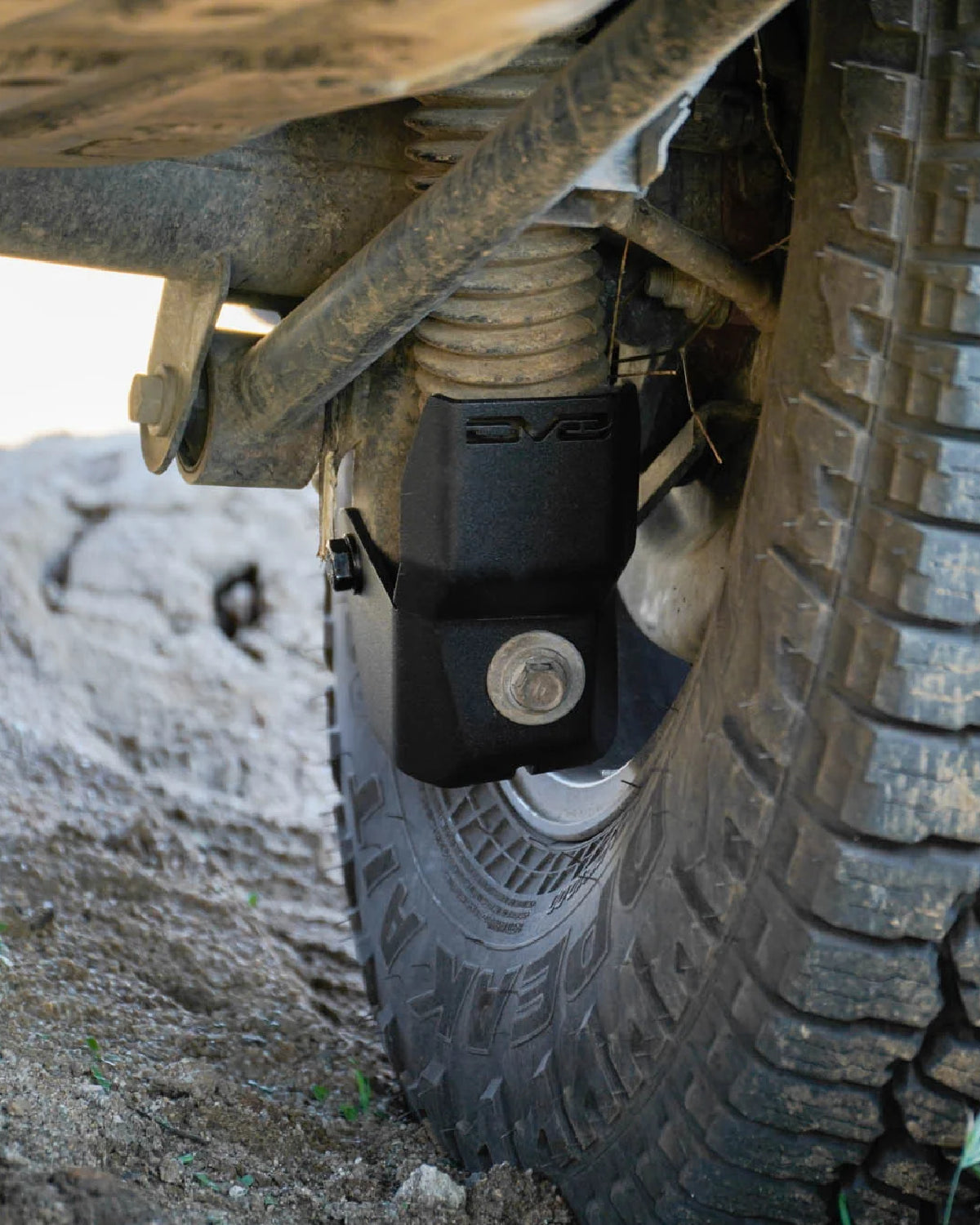 DV8 Offroad Rear Shock Mount Skid Plates for 5th-Gen 4Runner (2010–2024) - Pair