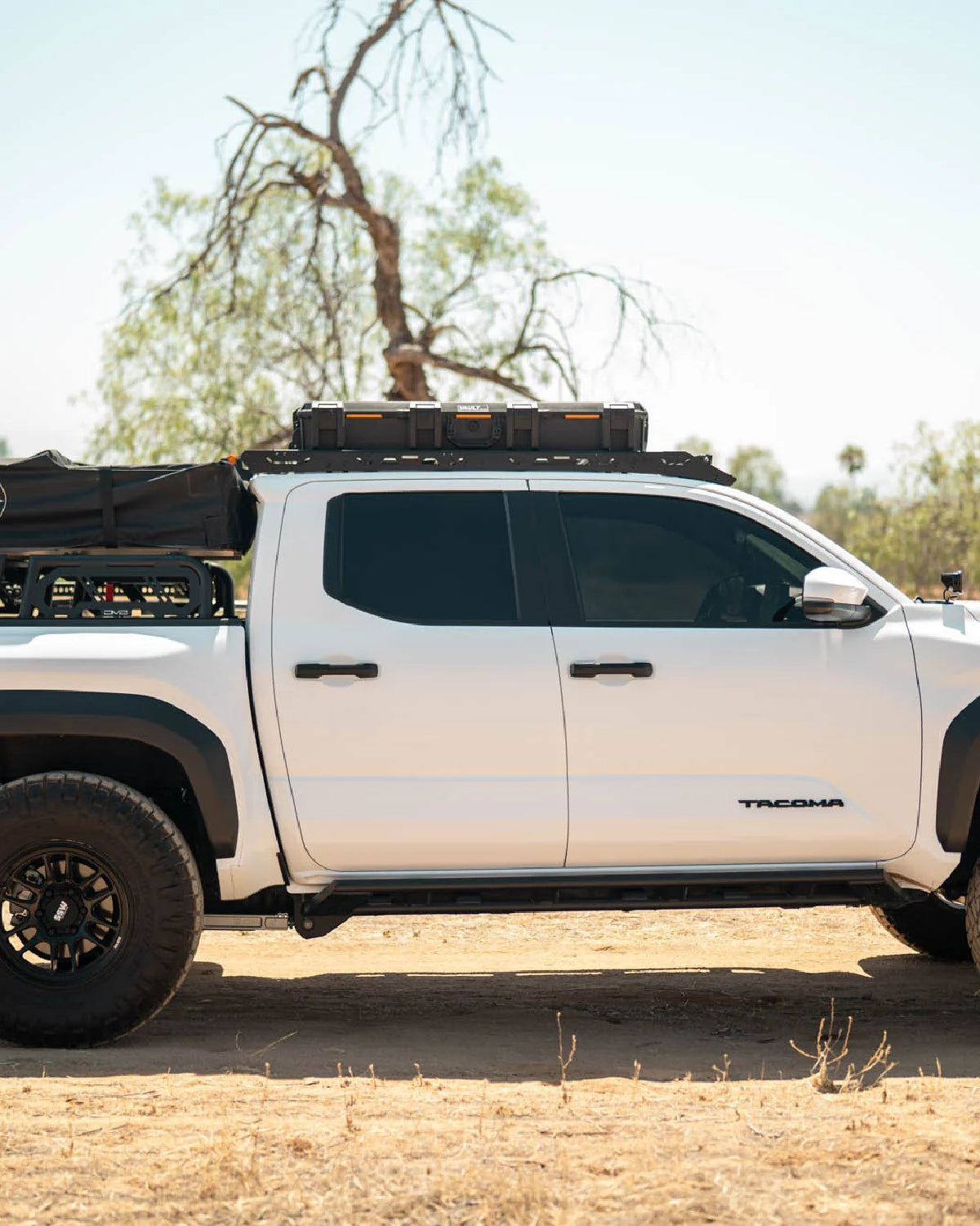 DV8 Offroad Roof Rack Front Fairing with 40 in Light Bar Cutout for 4th-Gen Tacoma (2024–Present)
