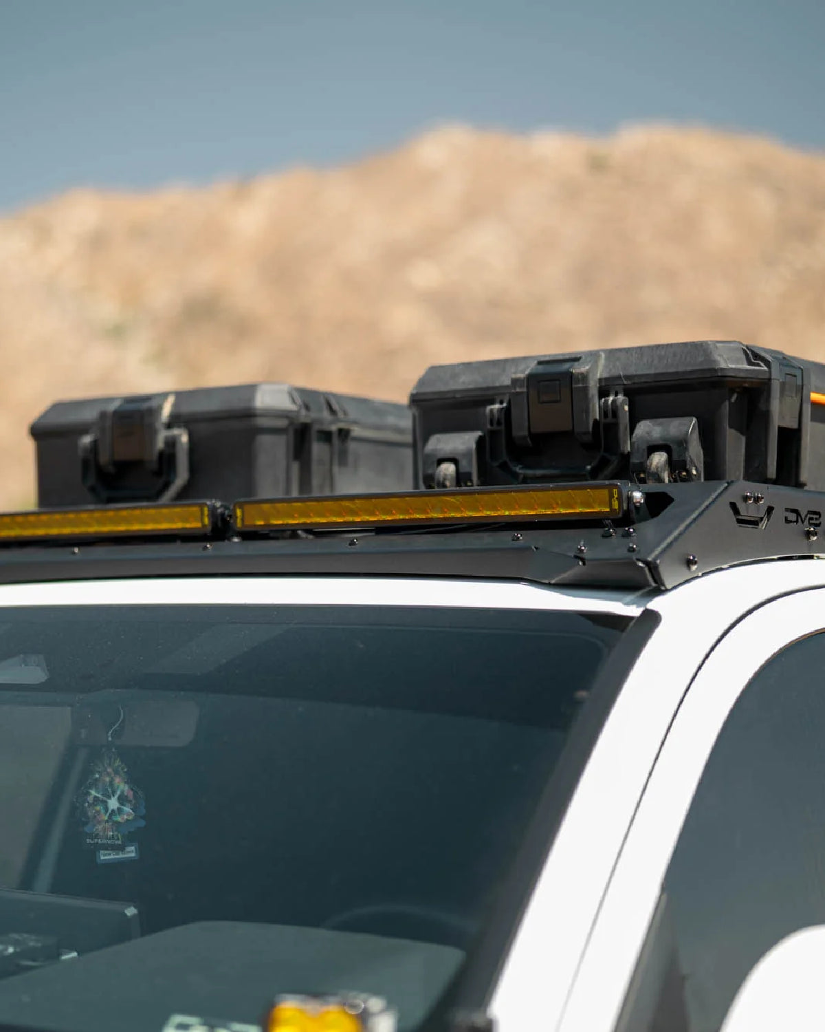 DV8 Offroad Roof Rack Front Fairing with 40 in Light Bar Cutout for 4th-Gen Tacoma (2024–Present)