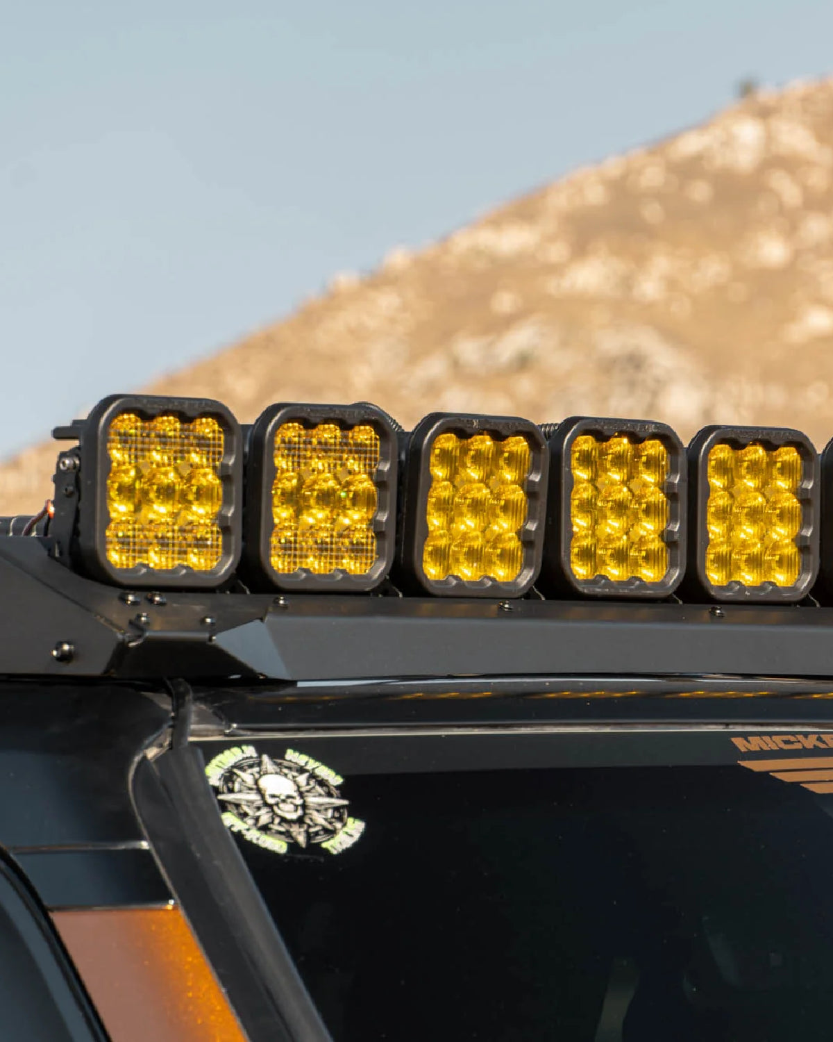 DV8 Offroad Roof Rack Front Fairing with 40 in Light Bar Cutout for Land Cruiser 250 Series (2024–Present)