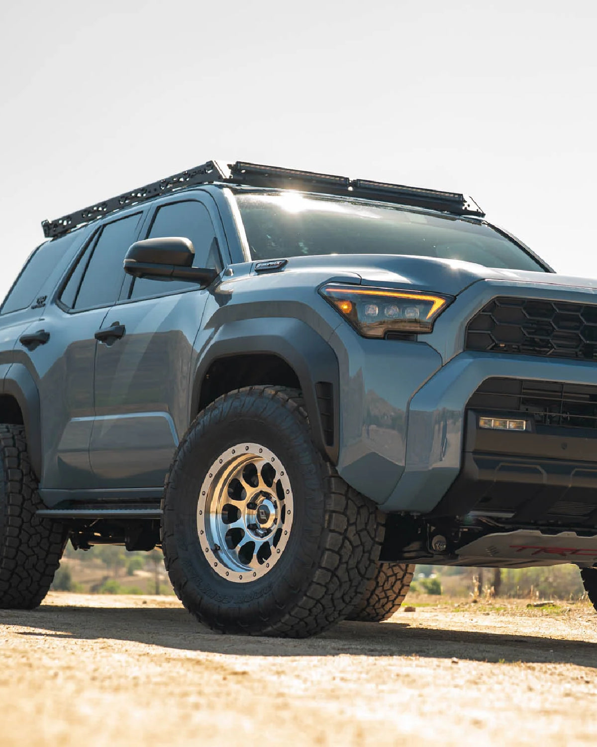 DV8 Offroad Roof Rack Front Fairing with 42 in Light Bar Cutout for 6th-Gen 4Runner (2025–Present)