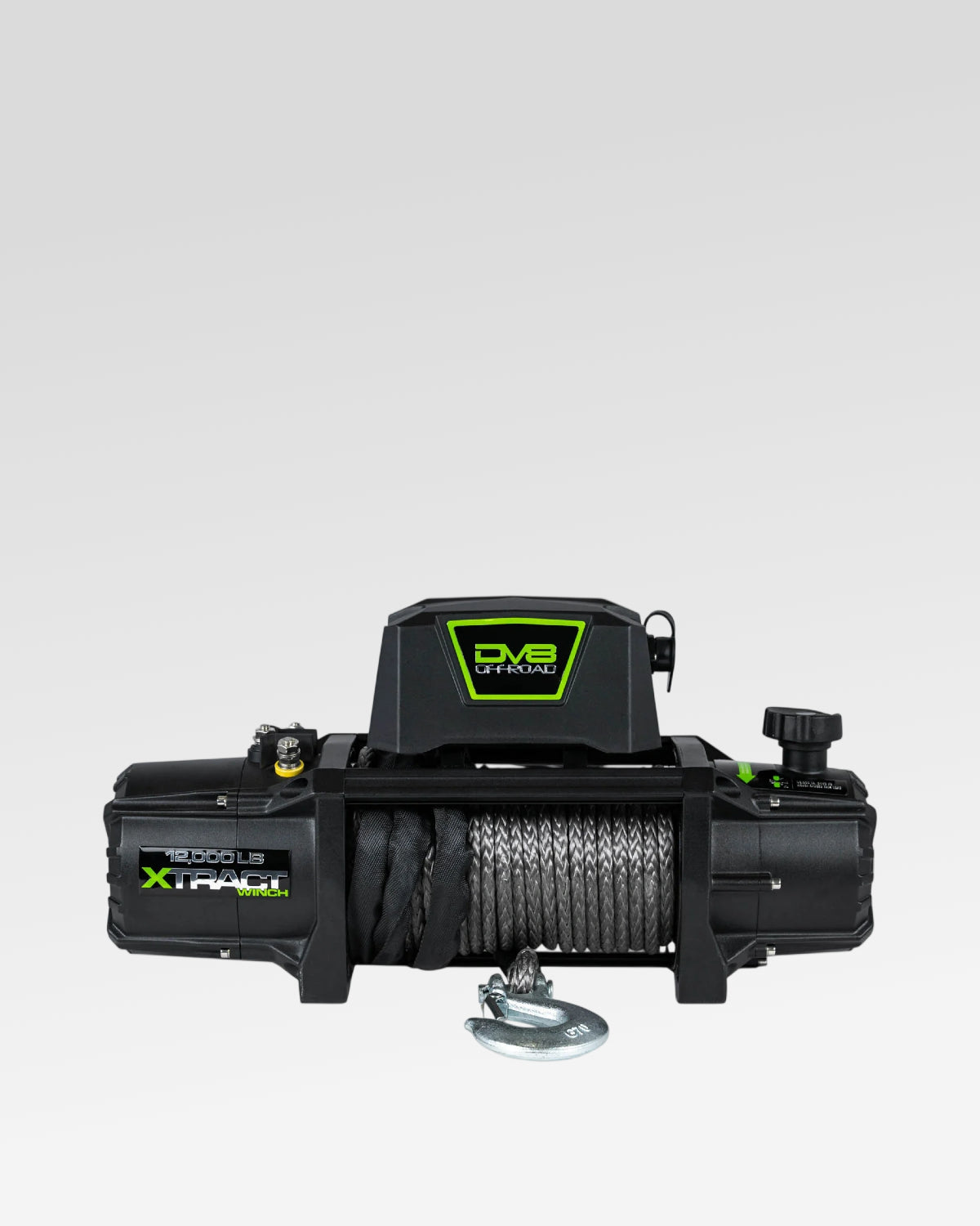 DV8 Offroad Xtract 12,000 lb Winch with Synthetic Winch Rope