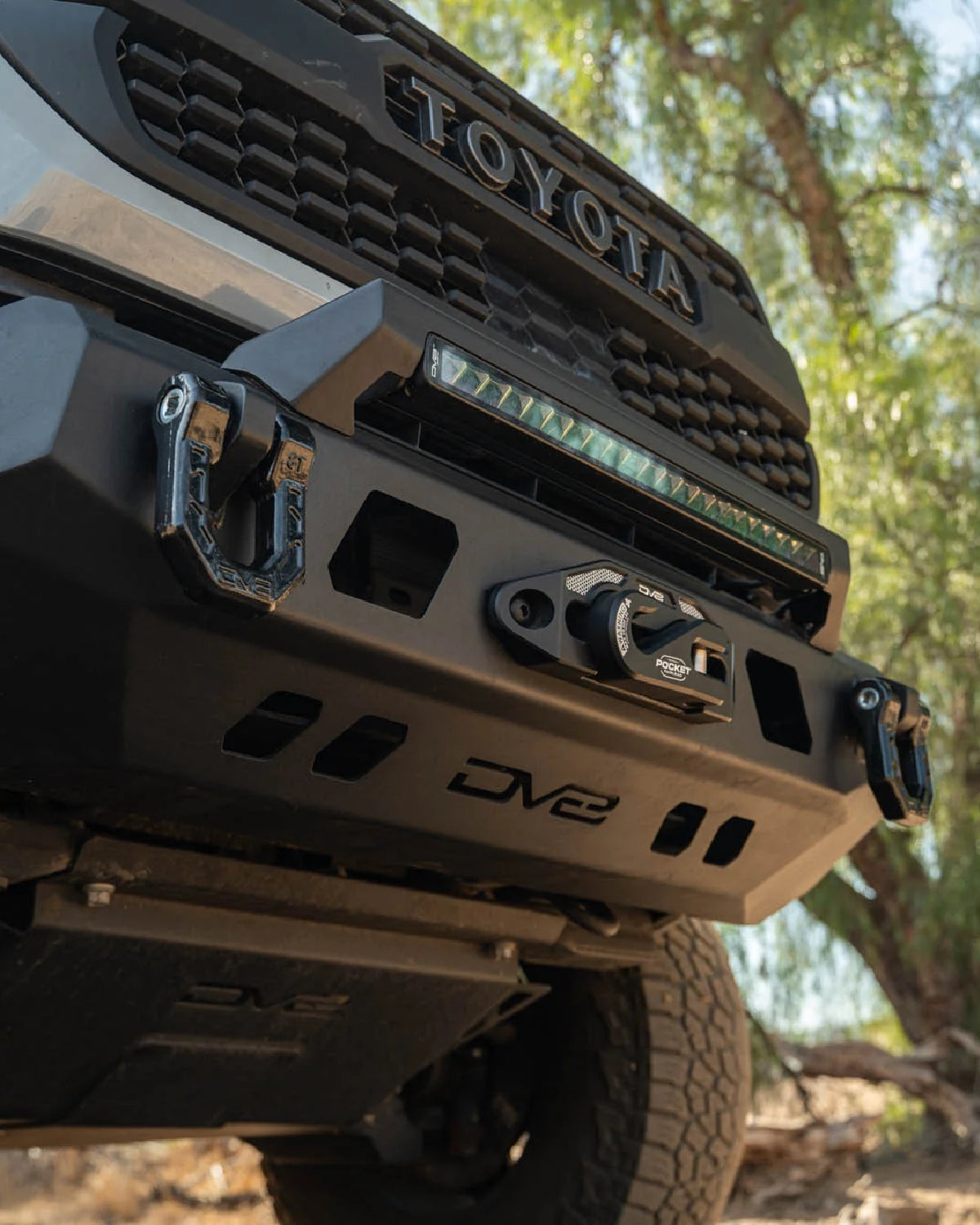 DV8 Offroad v2 Low-Profile Front Bumper for 3rd-Gen Tacoma (2016–2023)