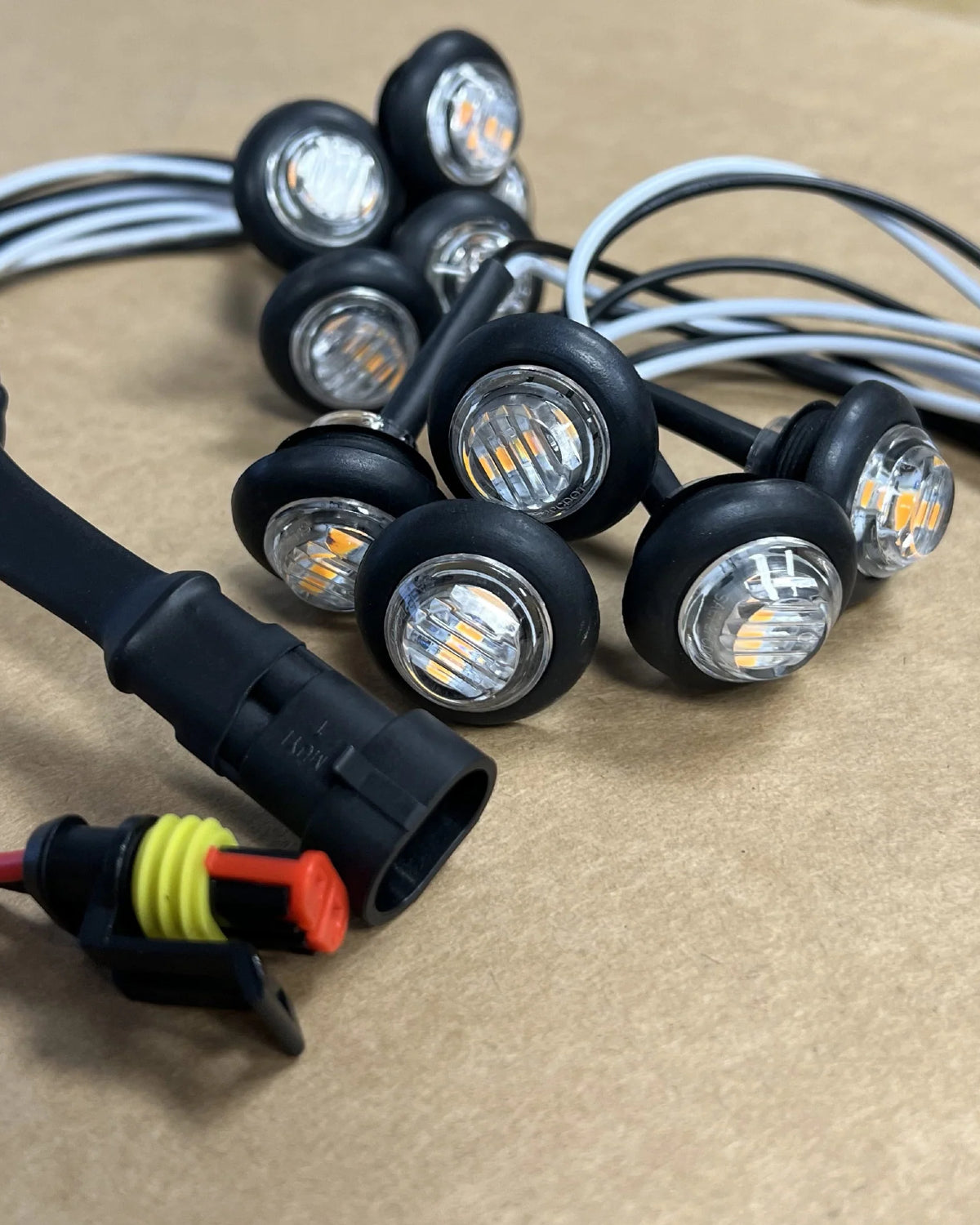 Dissent Off-Road 3/4" LED Marker Lights - Amber, Set of 10