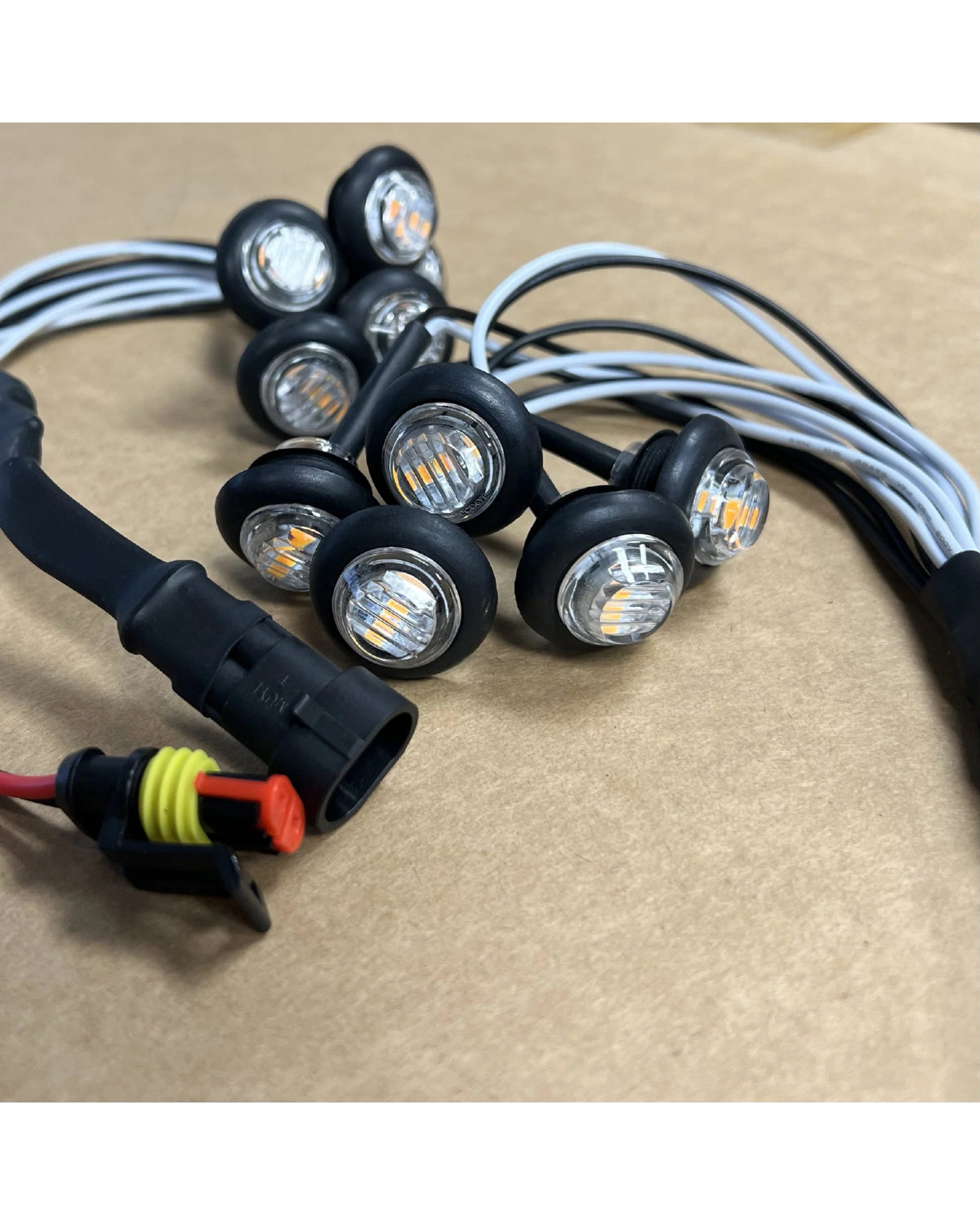 Dissent Off-Road 3/4" LED Marker Lights - Amber, Set of 10