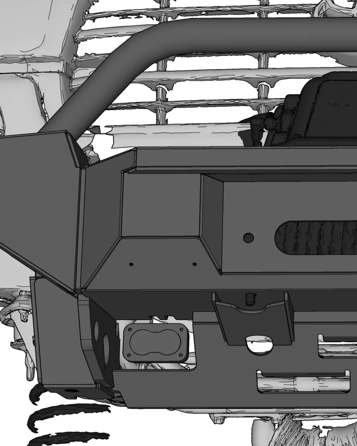 Dissent Off-Road Extreme-Clearance Front Bumper for Land Cruiser 80 Series (1991–1997) & LX 450 (1996–1997)