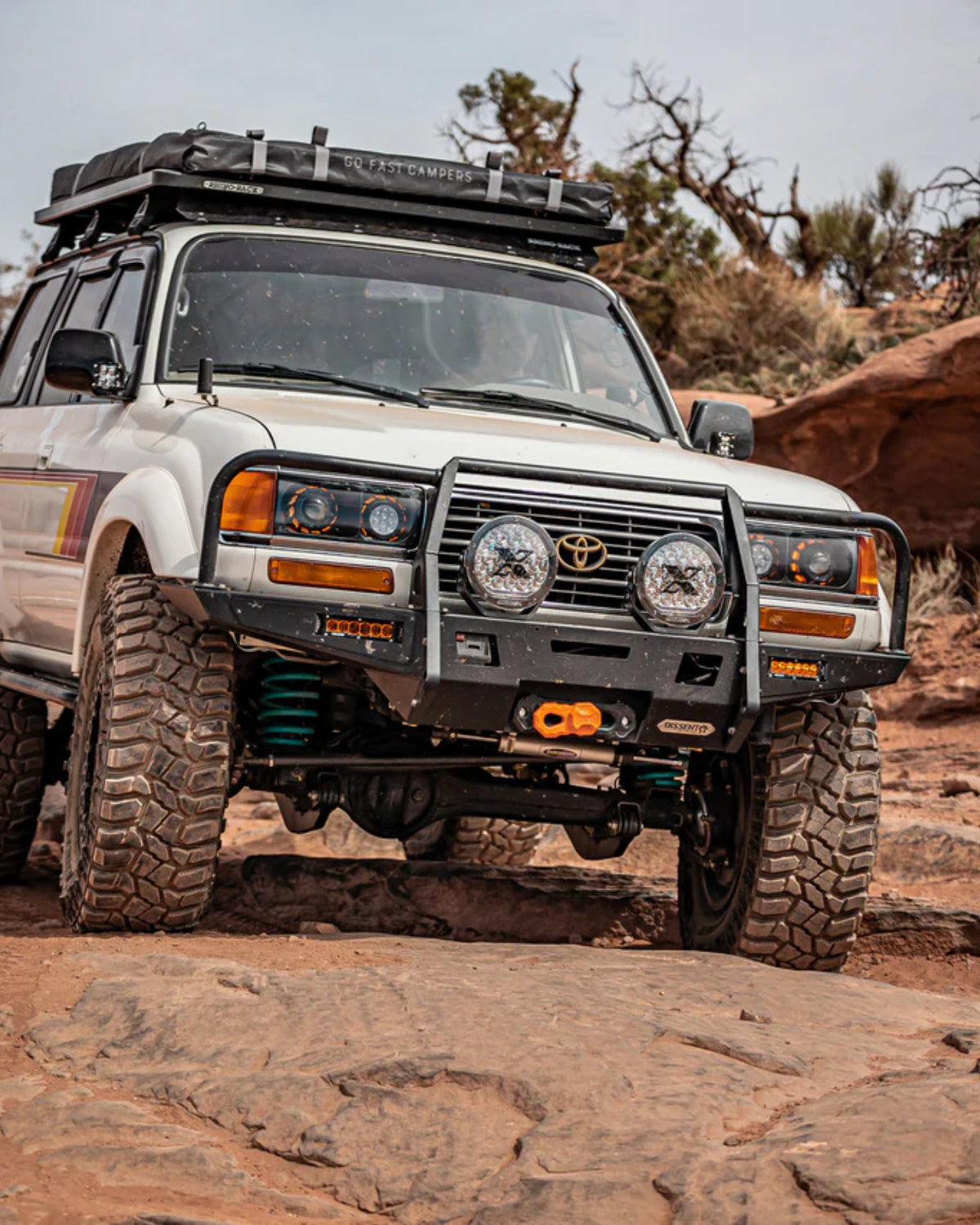 Dissent Off-Road Ultra-High-Clearance Modular Front Bumper for Land Cruiser 80 Series (1991–1997) & LX 450 (1996–1997)