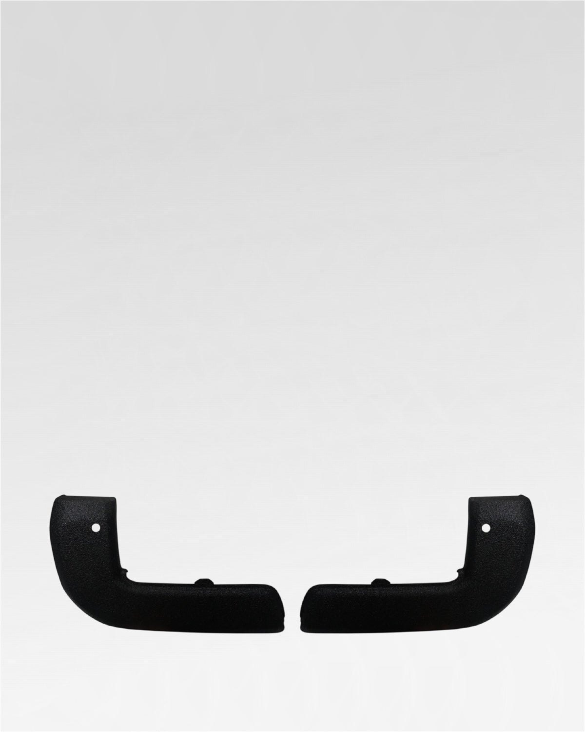 Ecoological BumperShellz Rear Bumper Corner Overlays in Black Bed Liner Paint for 3rd-Gen Tacoma with Parking Sensors (2016–2023) - Pair