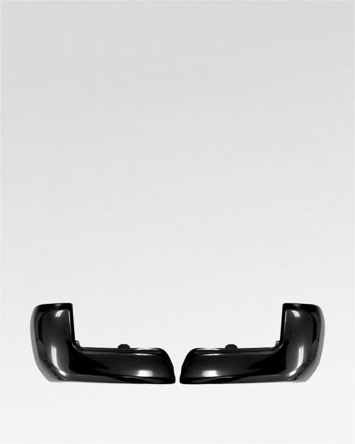 Ecoological BumperShellz Rear Bumper Corner Overlays in Midnight Black Metallic for 3rd-Gen Tacoma (2016–2023) - Pair