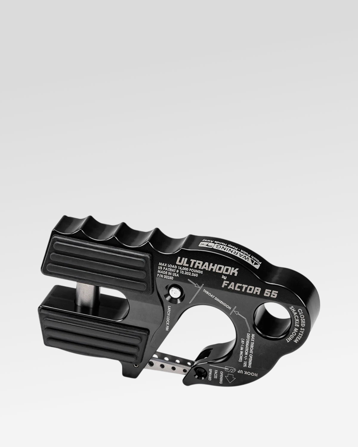 Factor 55 UltraHook Winch Hook in Black