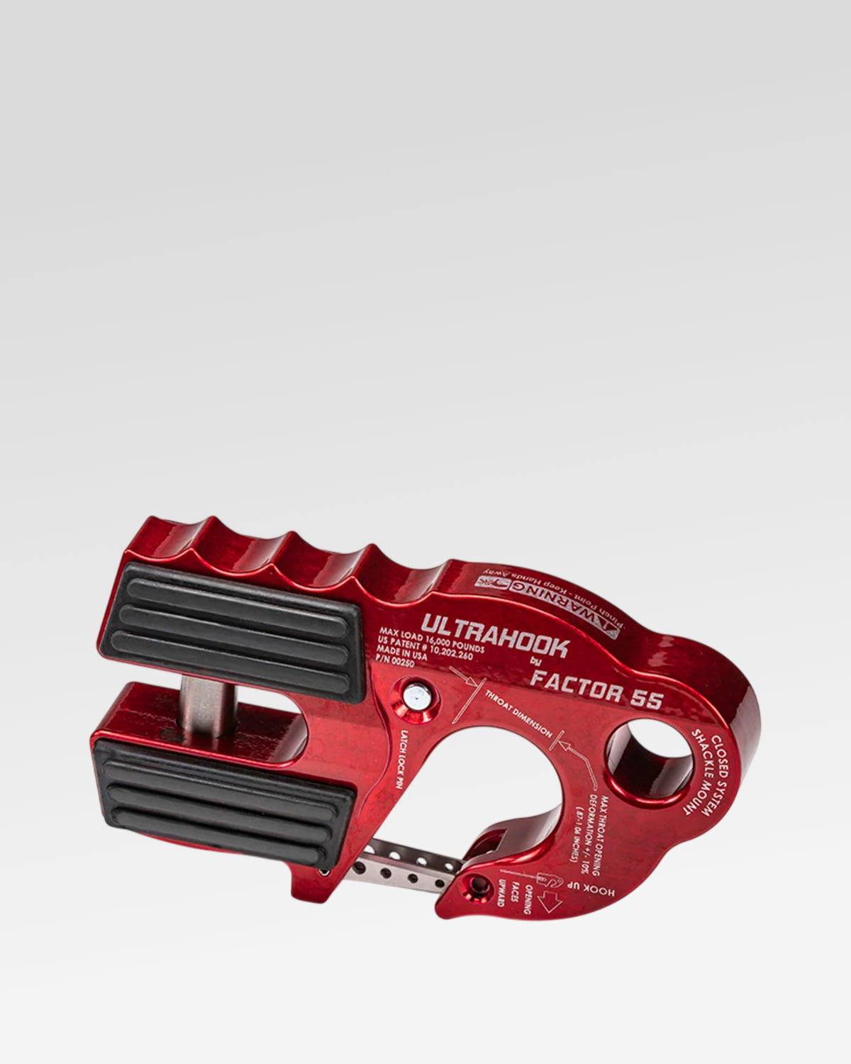Factor 55 UltraHook Winch Hook in Red