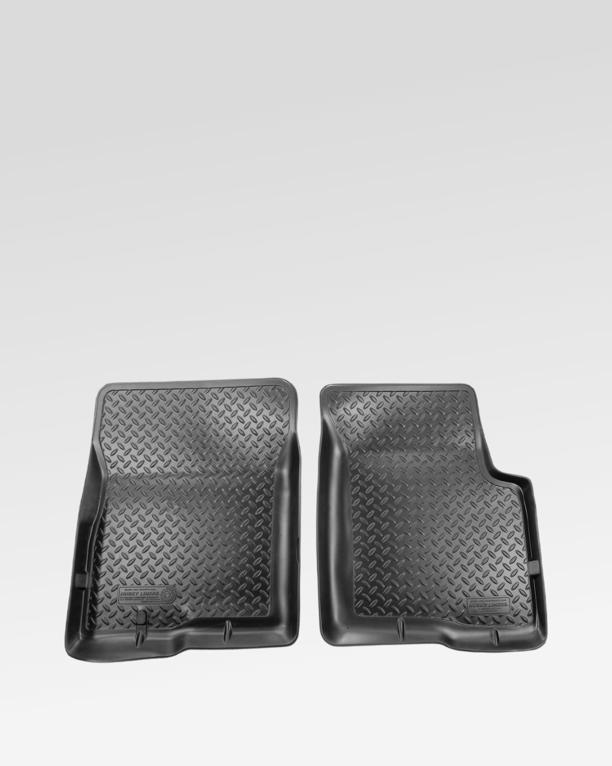 Husky Liners Classic Style First-Row Floor Mats in Black for 1st-Gen Tacoma Regular Cab and Xtracab (1995–2004) - Pair