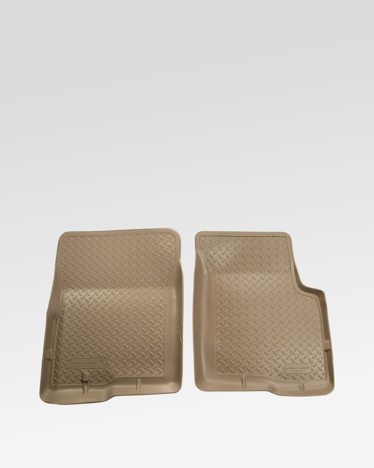 Husky Liners Classic Style First-Row Floor Mats in Tan Beige for 1st-Gen Tacoma Double Cab (2001–2004) - Pair
