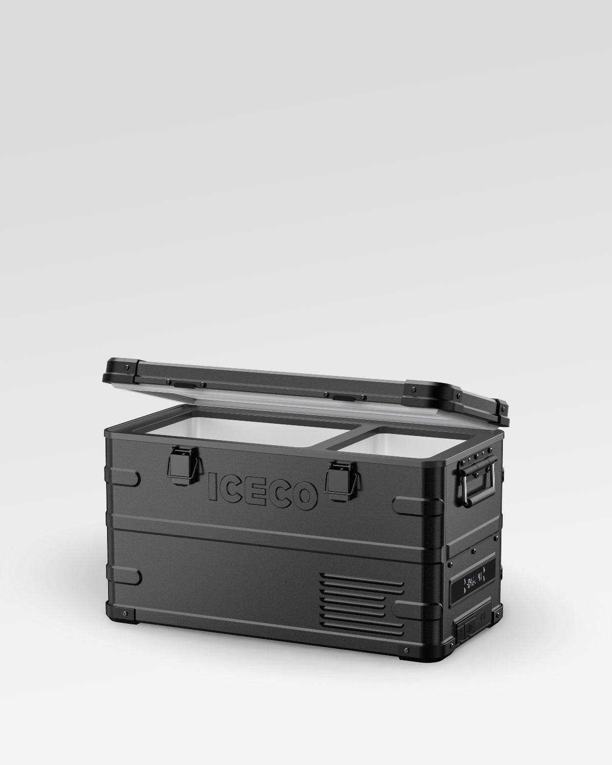 ICECO APL35 Lightweight Dual-Zone Aluminum Portable Fridge-Freezer - 37-Quart, Black