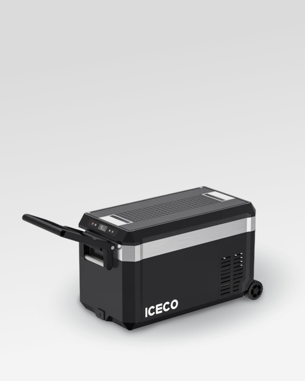 ICECO JP30 Pro Single-Zone Wheeled Fridge-Freezer (31-Quart, Black & Silver) with Insulated Protective Cover