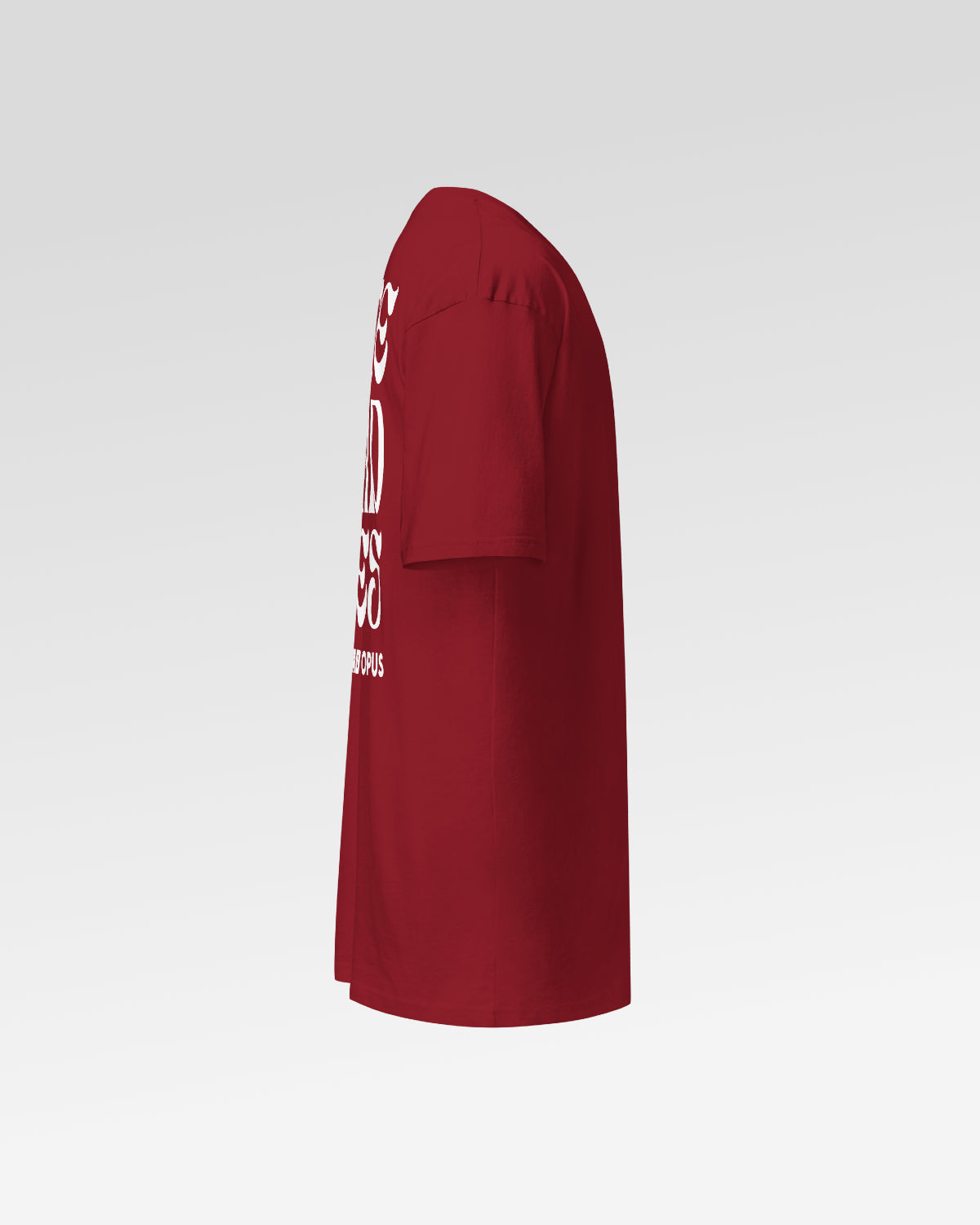 Off-Road Opus Take Hard Lines Men's Heavyweight T-Shirt - Crimson
