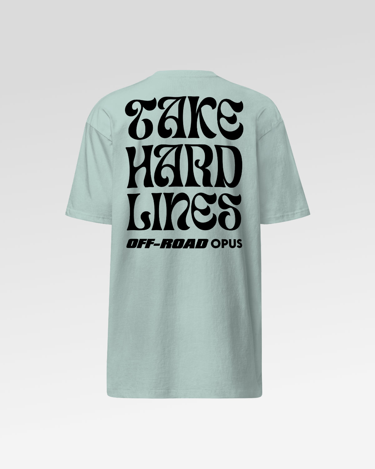 Off-Road Opus Take Hard Lines Men's Heavyweight T-Shirt - Succulent