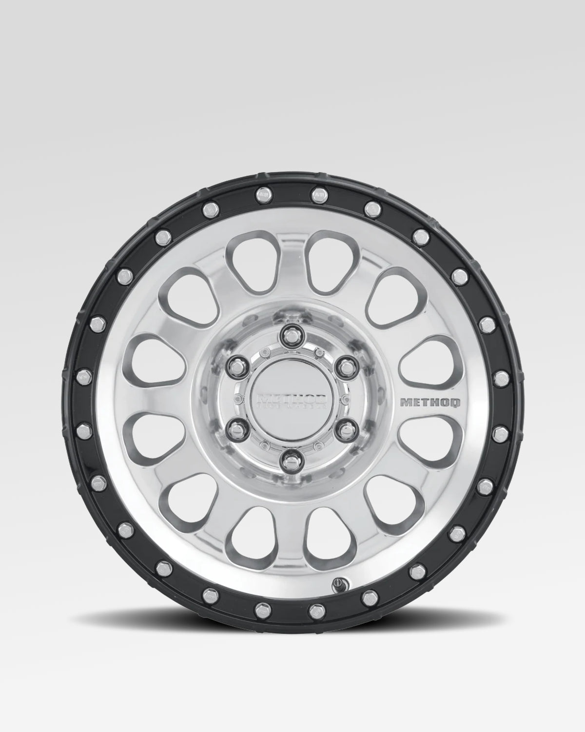 Method Race Wheels 315 17 x 8.5 in Wheel in Polished Finish with Gloss Black Lip with 0 mm Offset and 6 x 139.7 mm Bolt Pattern