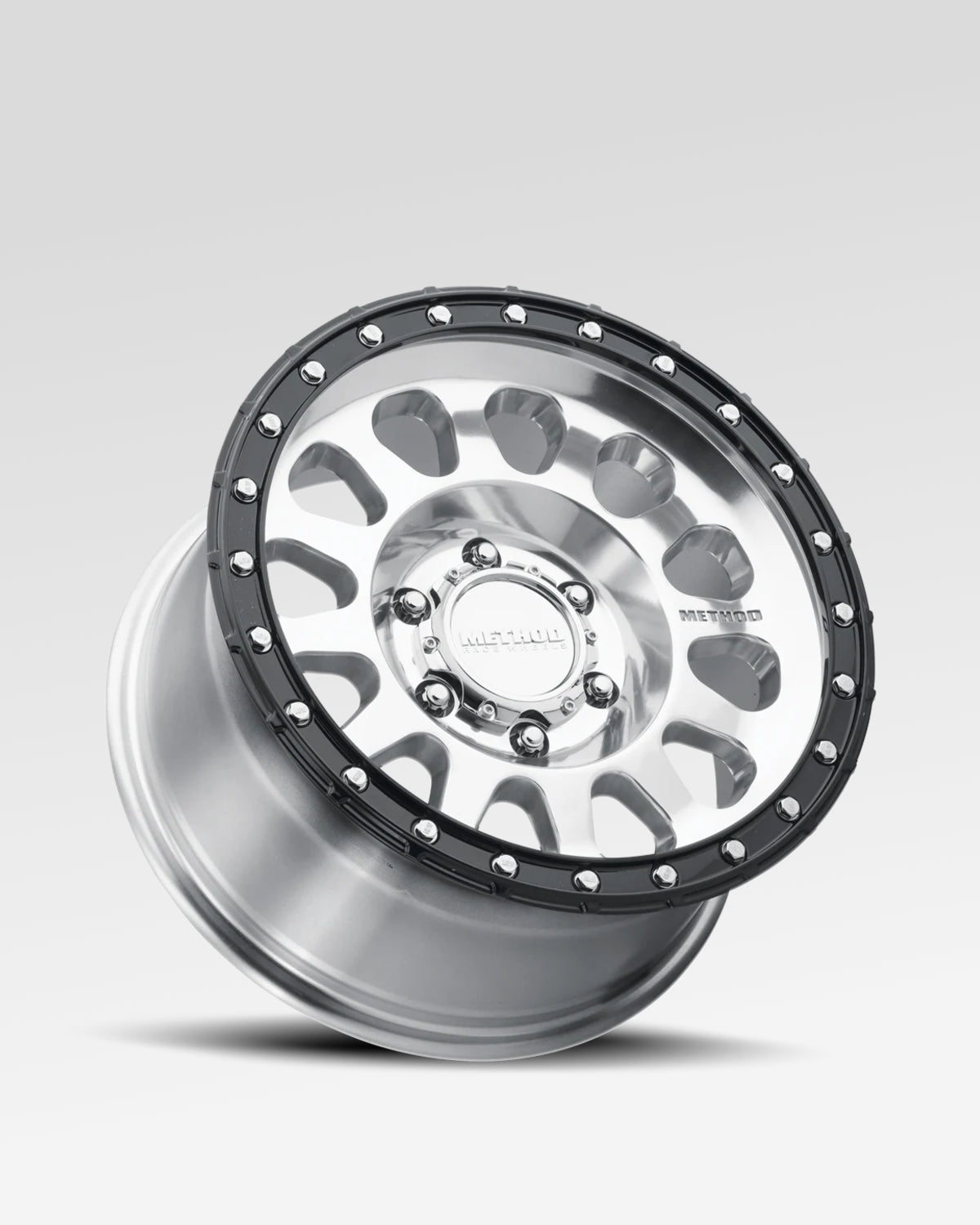 Method Race Wheels 315 17 x 8.5 in Wheel in Polished Finish with Gloss Black Lip with 0 mm Offset and 6 x 139.7 mm Bolt Pattern