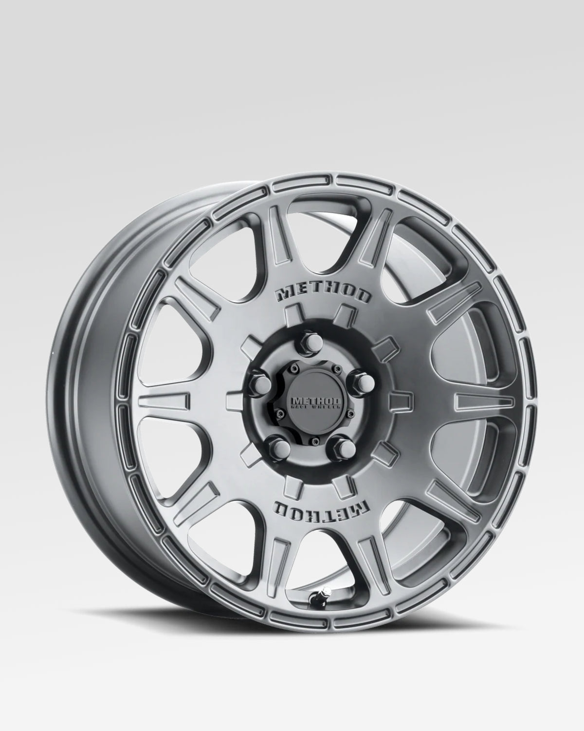 Method Race Wheels 502 17 x 8 in Wheel in Titanium Gray with 38 mm Offset and 5 x 114.3 mm Bolt Pattern