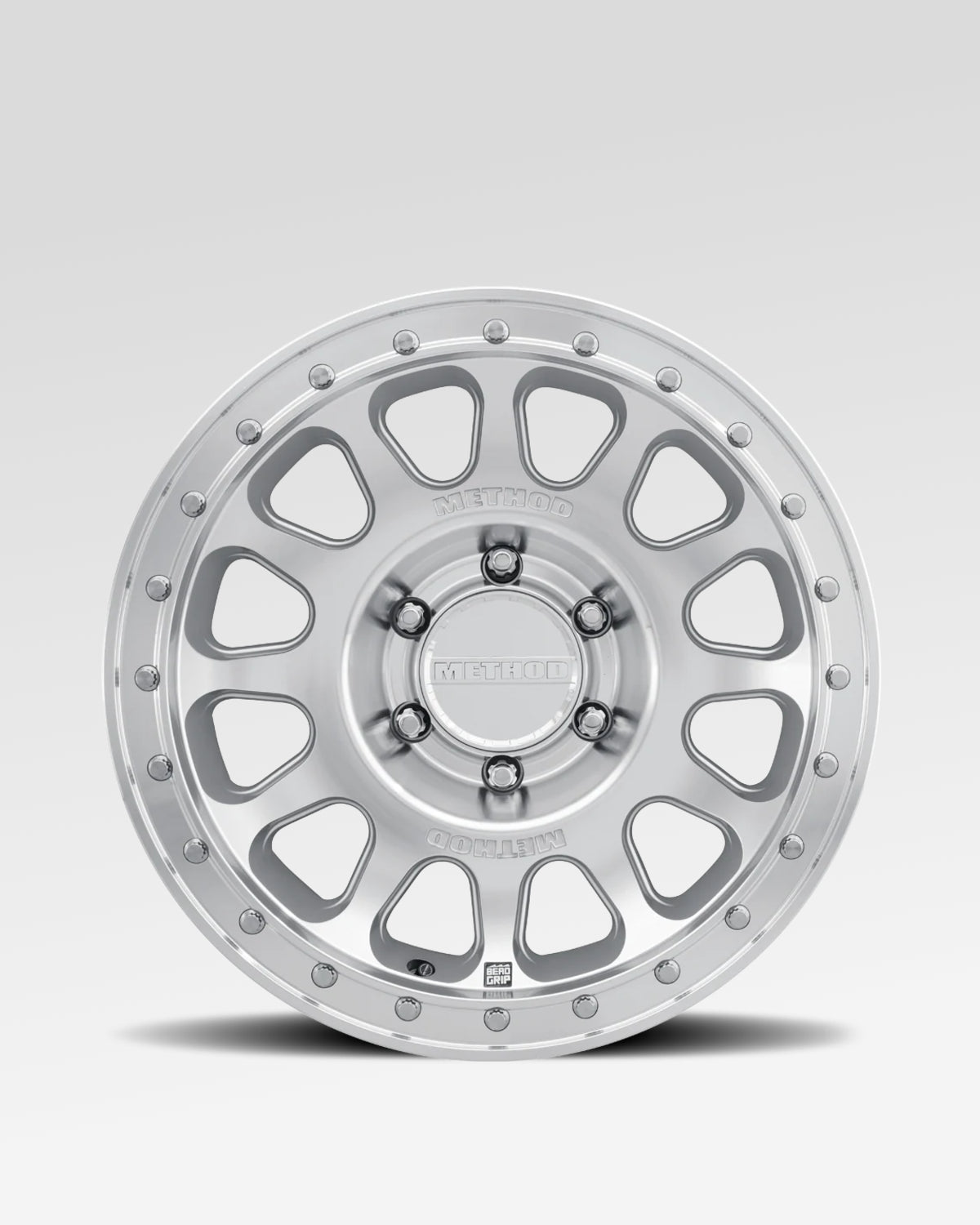Method Race Wheels 709-HD Bead Grip 20 x 9 in Bead-Retention Wheel in Machined Finish with 12 mm Offset and 6 x 139.7 mm Bolt Pattern
