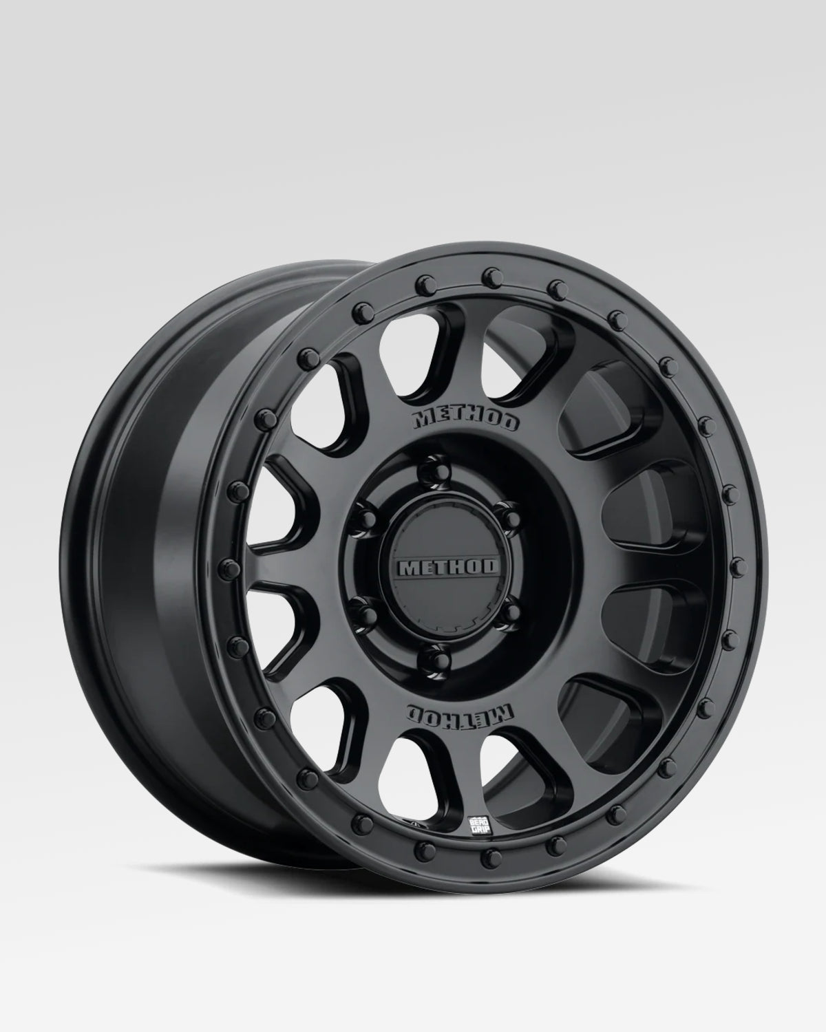 Method Race Wheels 709-HD Bead Grip 17 x 8.5 in Bead-Retention Wheel in Matte Black with 0 mm Offset and 6 x 139.7 mm Bolt Pattern