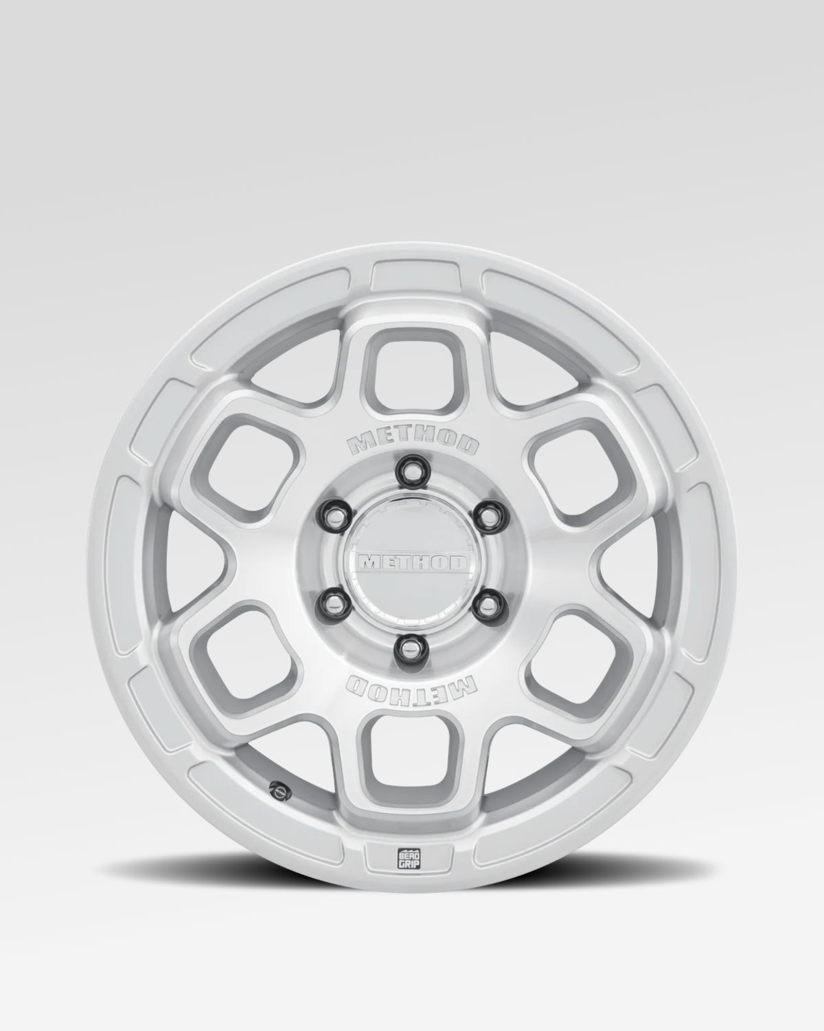 Method Race Wheels 710-HD Bead Grip 17 x 8.5 in Bead-Retention Wheel in Machined Finish with 0 mm Offset and 6 x 139.7 mm Bolt Pattern