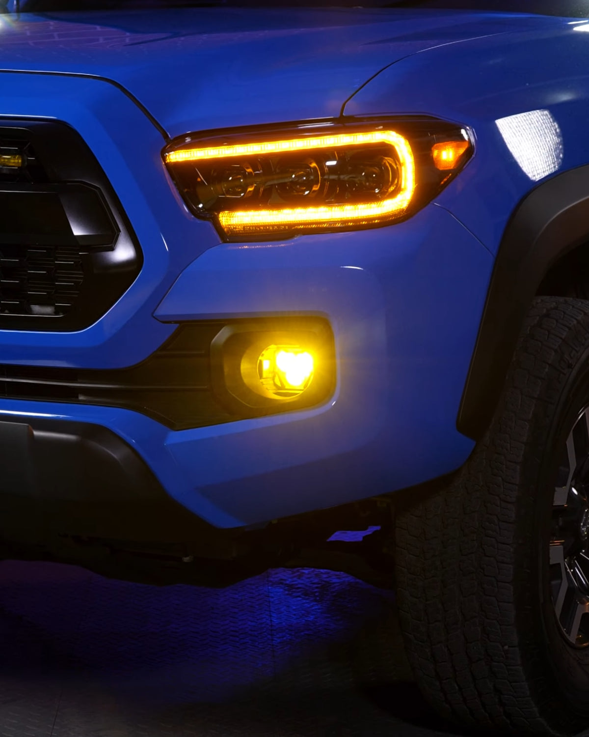Morimoto 4Banger 2.0 HXB LED Fog Light Kit with SAE Wide Beam Pattern and Yellow Lens for Toyota Tacoma (2012–2023)