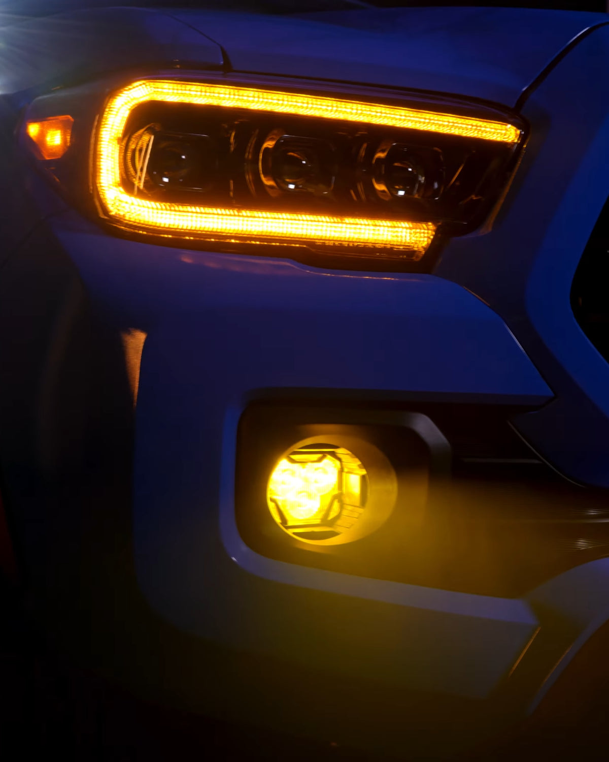 Morimoto 4Banger 2.0 HXB LED Fog Light Kit with SAE Wide Beam Pattern and Yellow Lens for Toyota Tacoma (2012–2023)