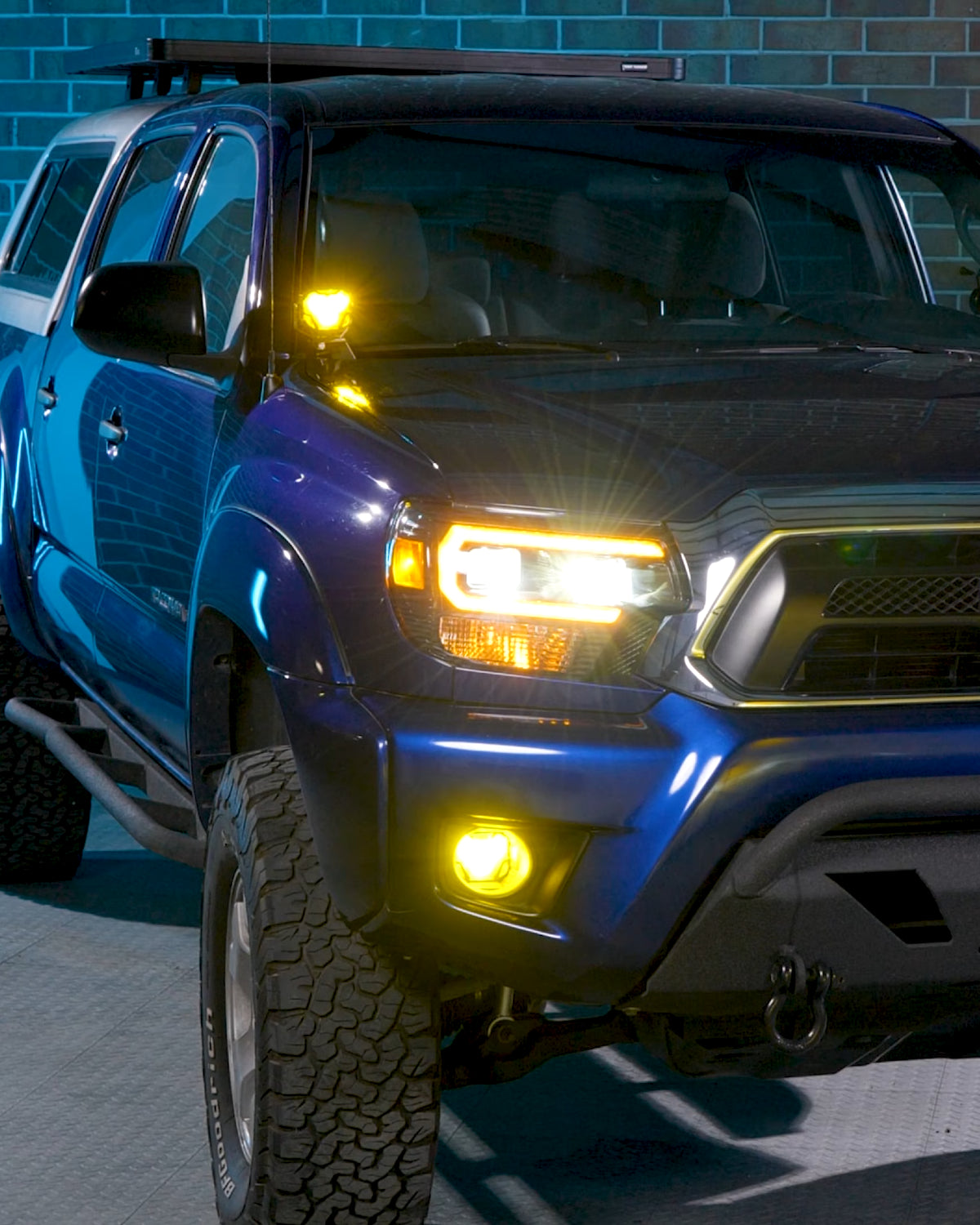 Morimoto 4Banger 2.0 NCS LED Fog Light Kit with SAE Wide Beam Pattern and Yellow Lens for Toyota Tacoma (2012–2023)